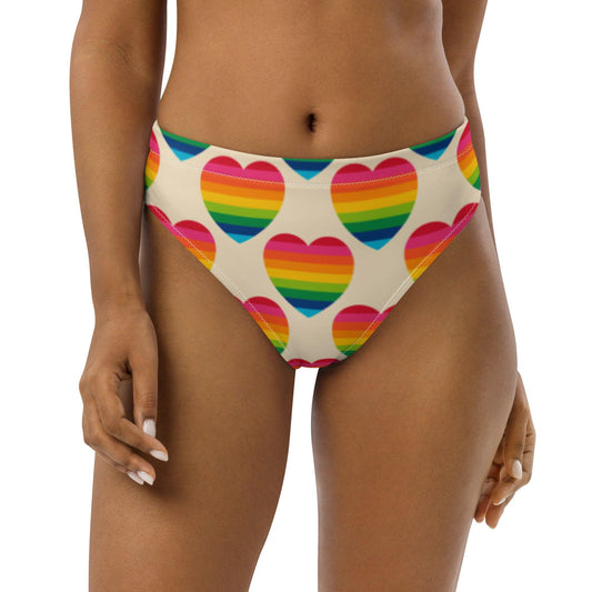 Bikini Bottom - ELLIE LOVE rainbow - Bold Heart Print