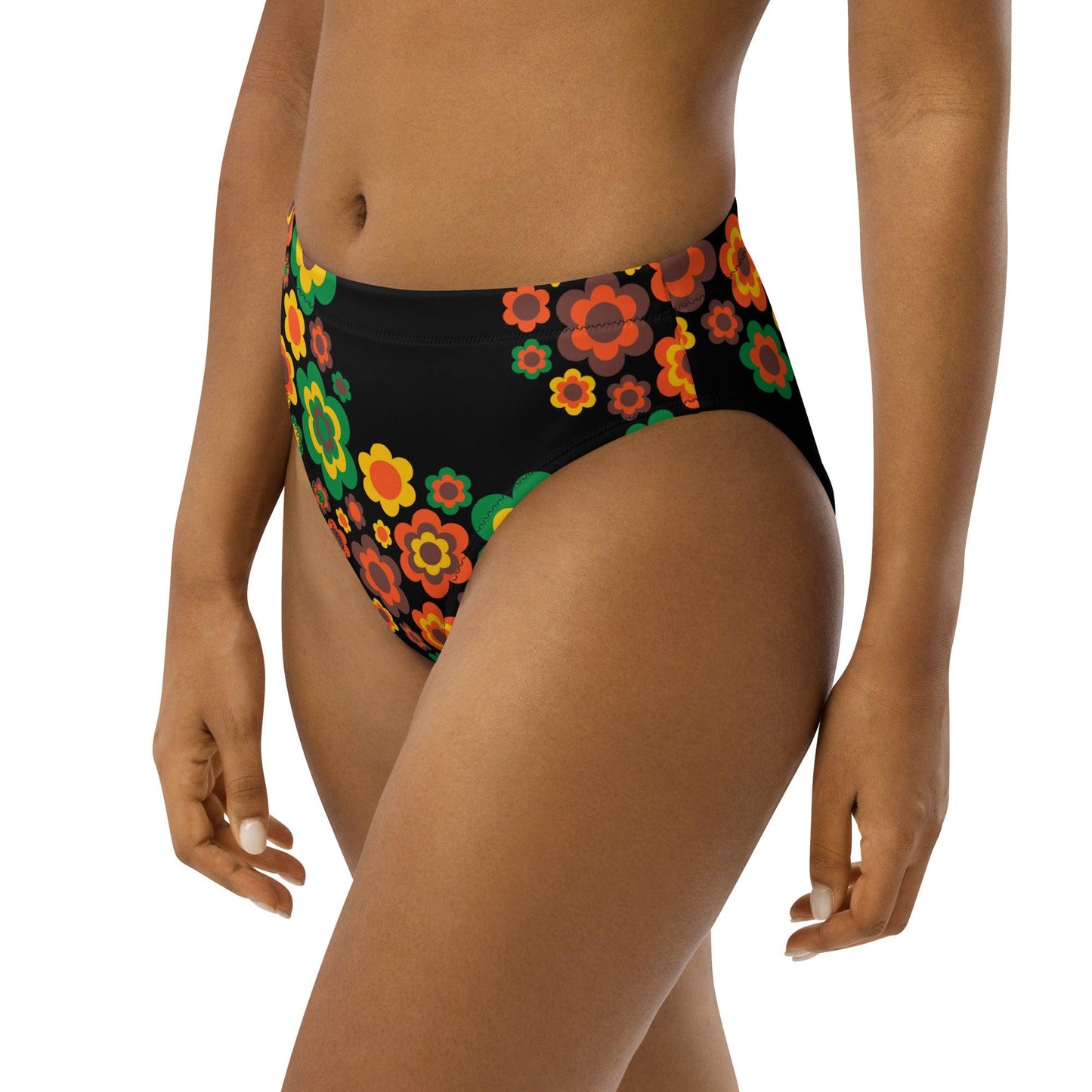 Bikini bottom - FLORA FOREVER retro - Floating flower print