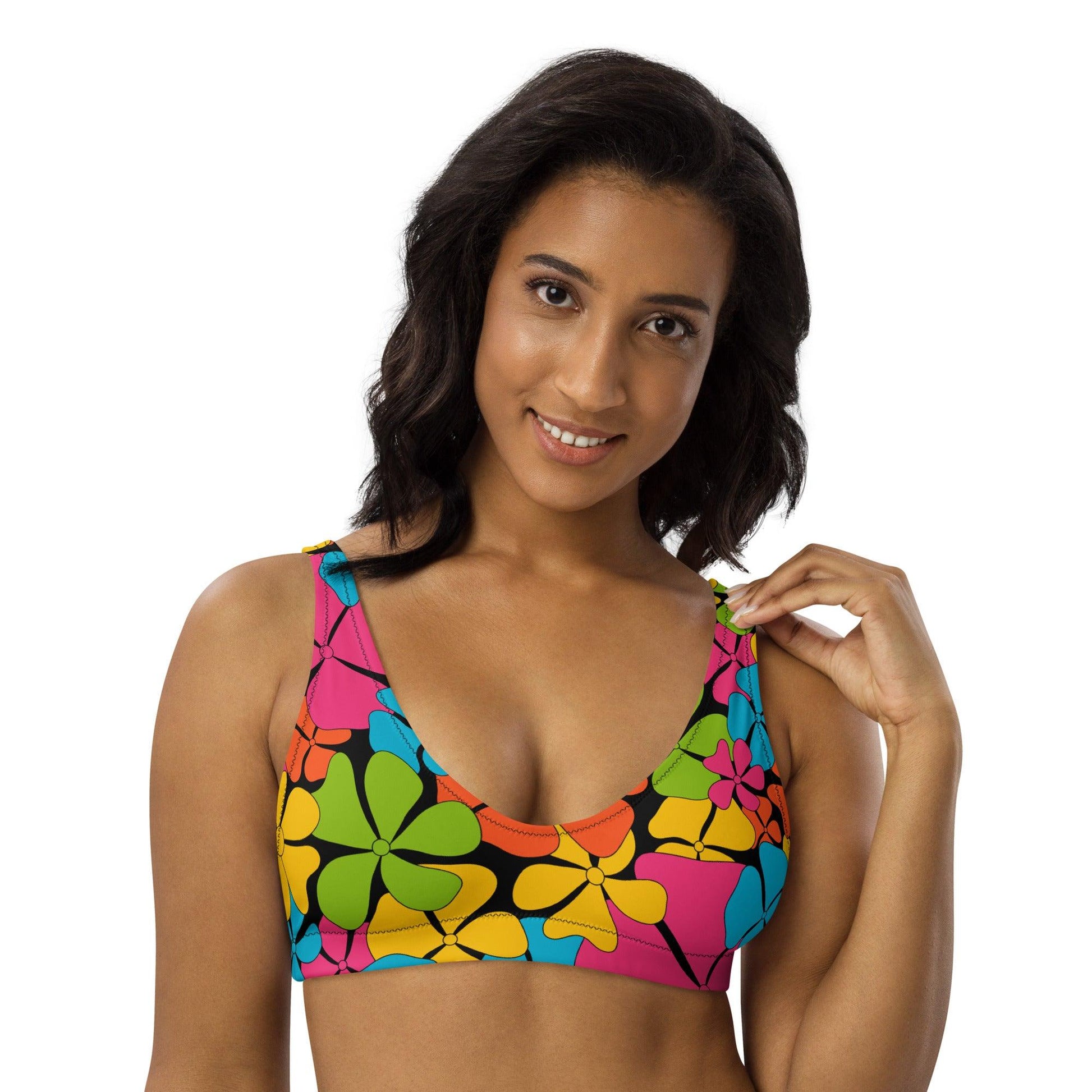 Bikini Top - ADELIE color - Wild Floral Print