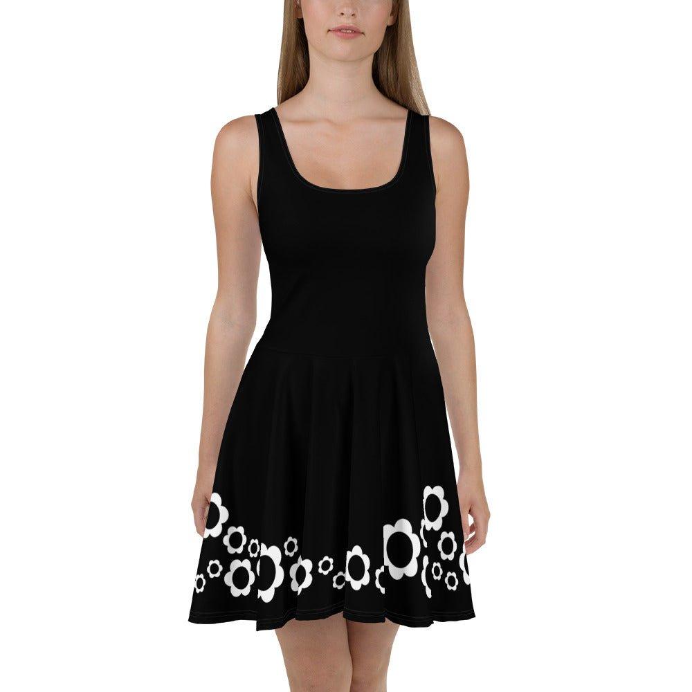 Skater Dress - BLACK with ELLIE bw