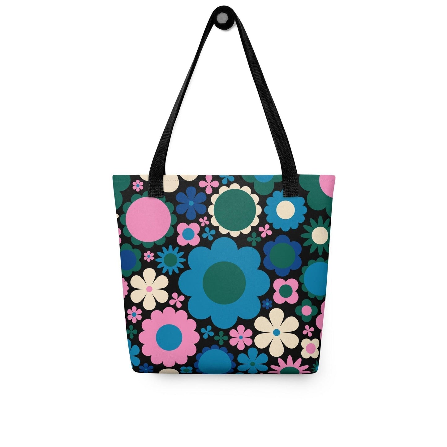 Tote bag - BLOOMPOP blue pink - Colorful bloom print Default Title