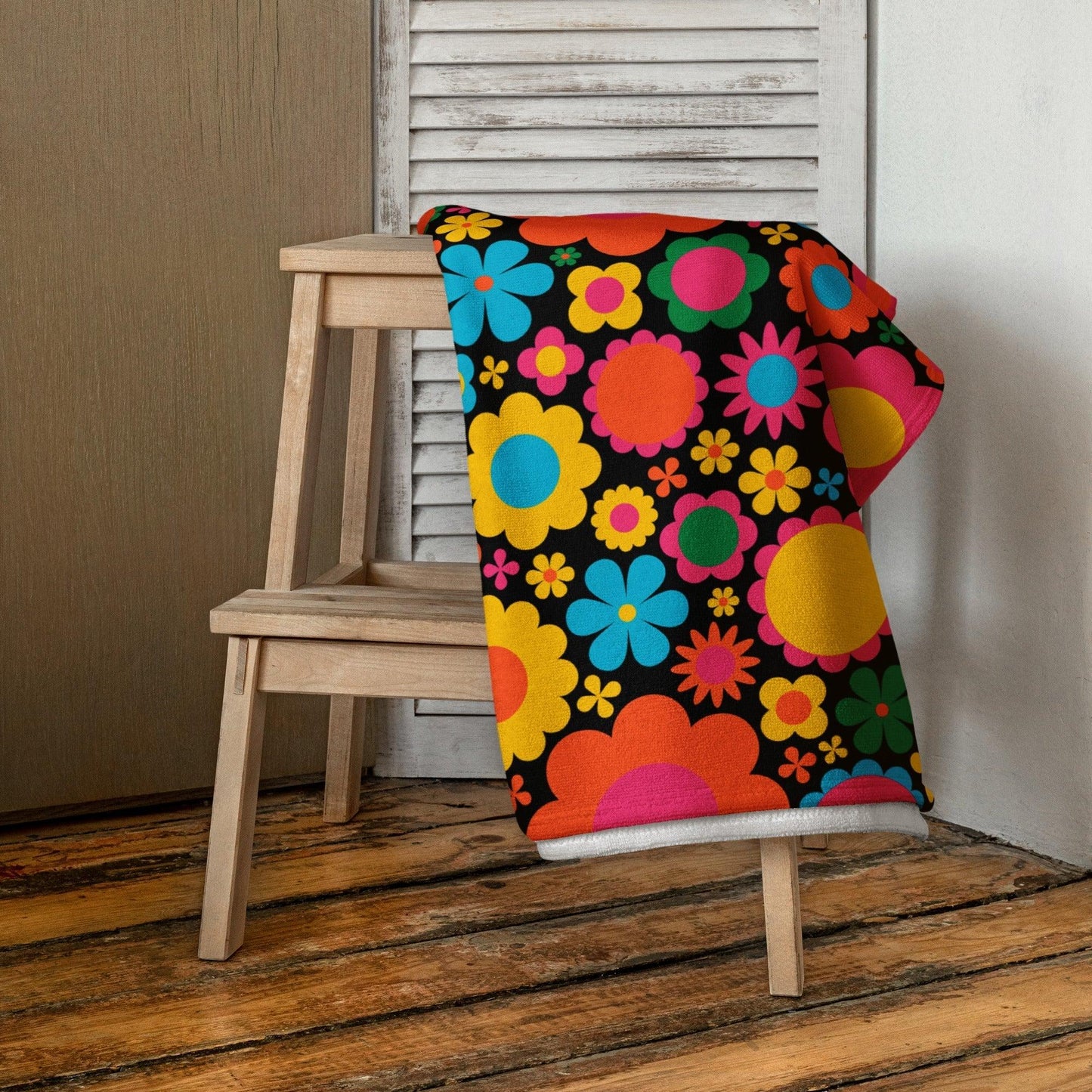 Towel - BLOOMPOP happy - Colorful bloom print
