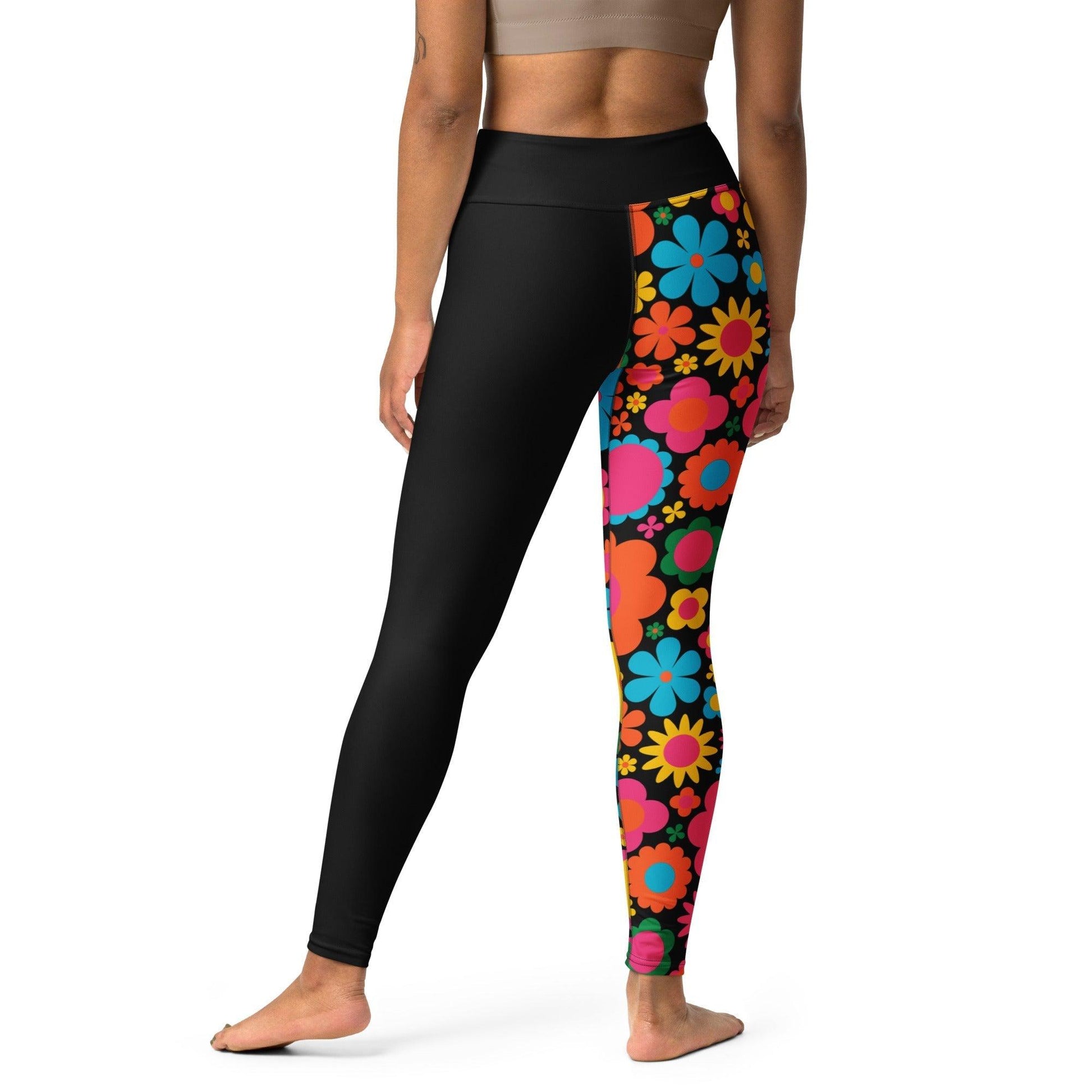 Yoga leggings - BLOOMPOP happy - Colorful bloom print