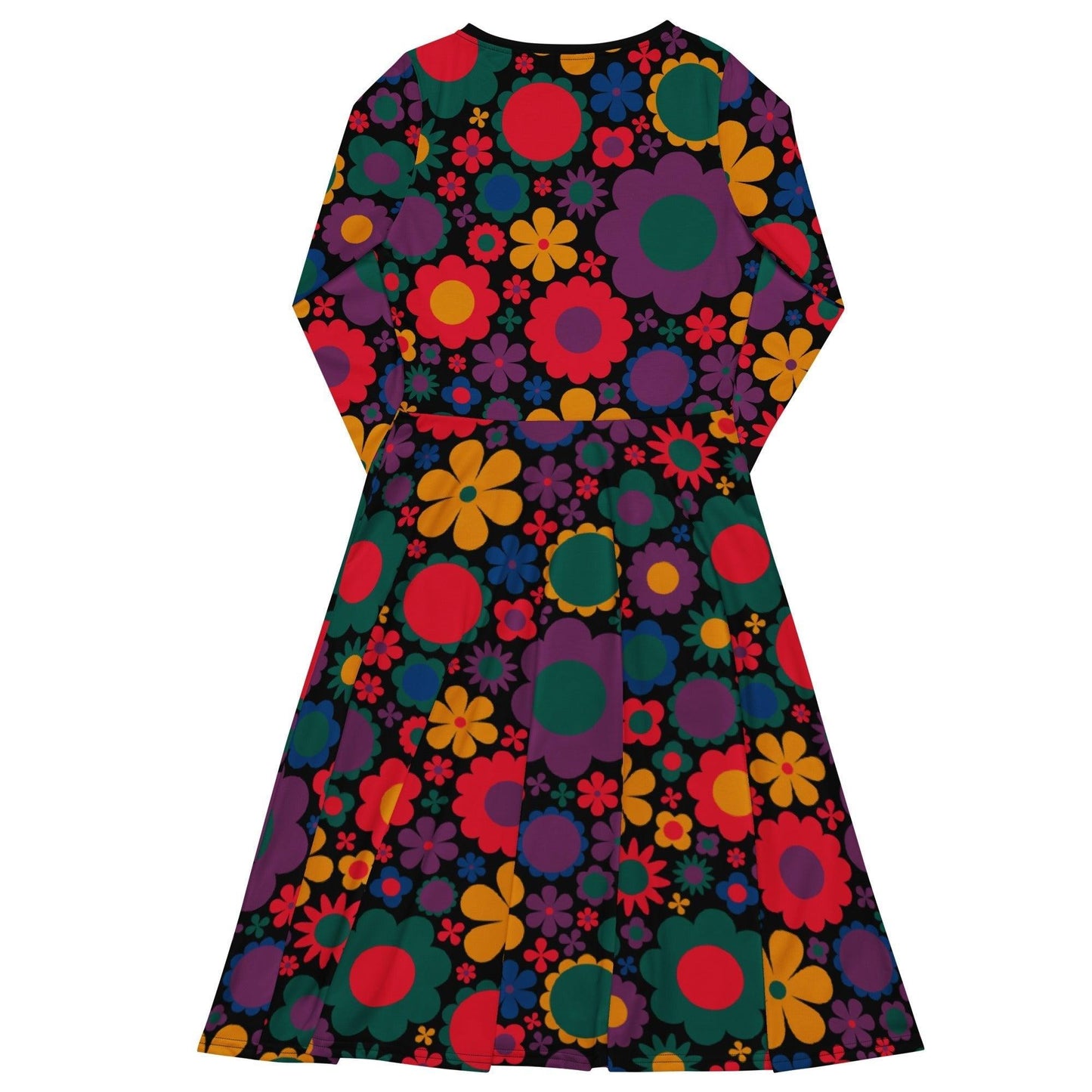 Midi dress - BLOOMPOP misty - Colorful bloom print