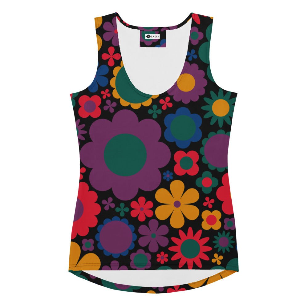 Tank top - BLOOMPOP misty - Colorful bloom print