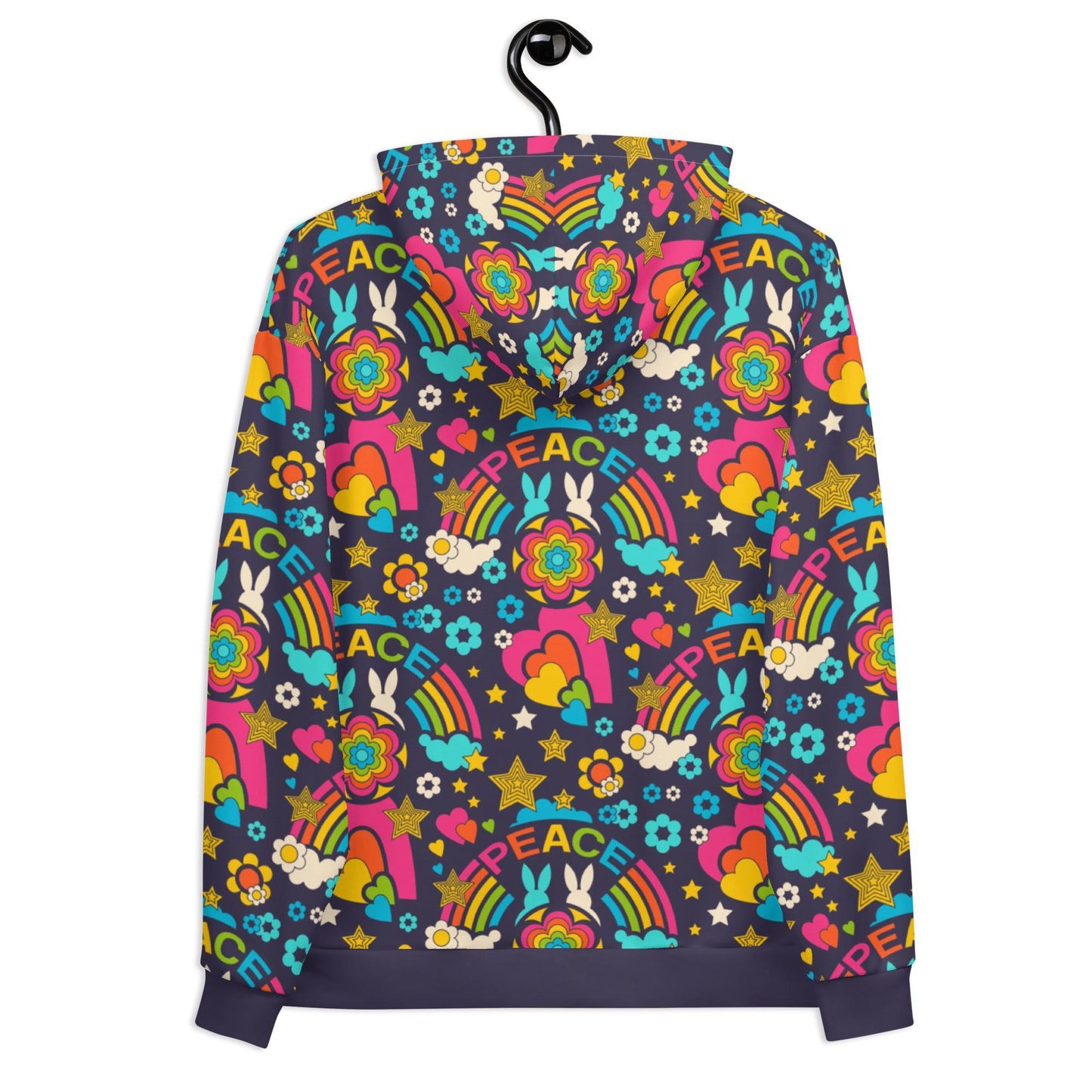 Hoodie - BUNNY PEACE dark blue