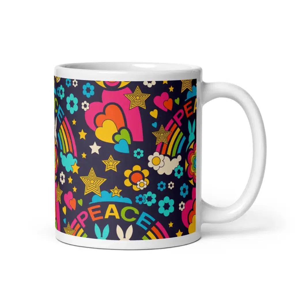 Mug - BUNNY PEACE dark blue