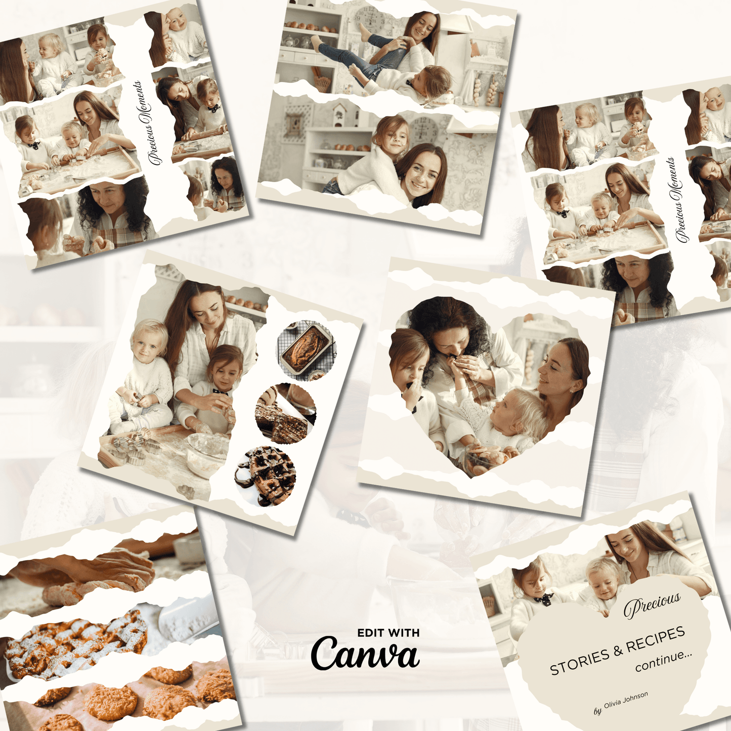 Canva Templates - Precious Family Recipes - Book
