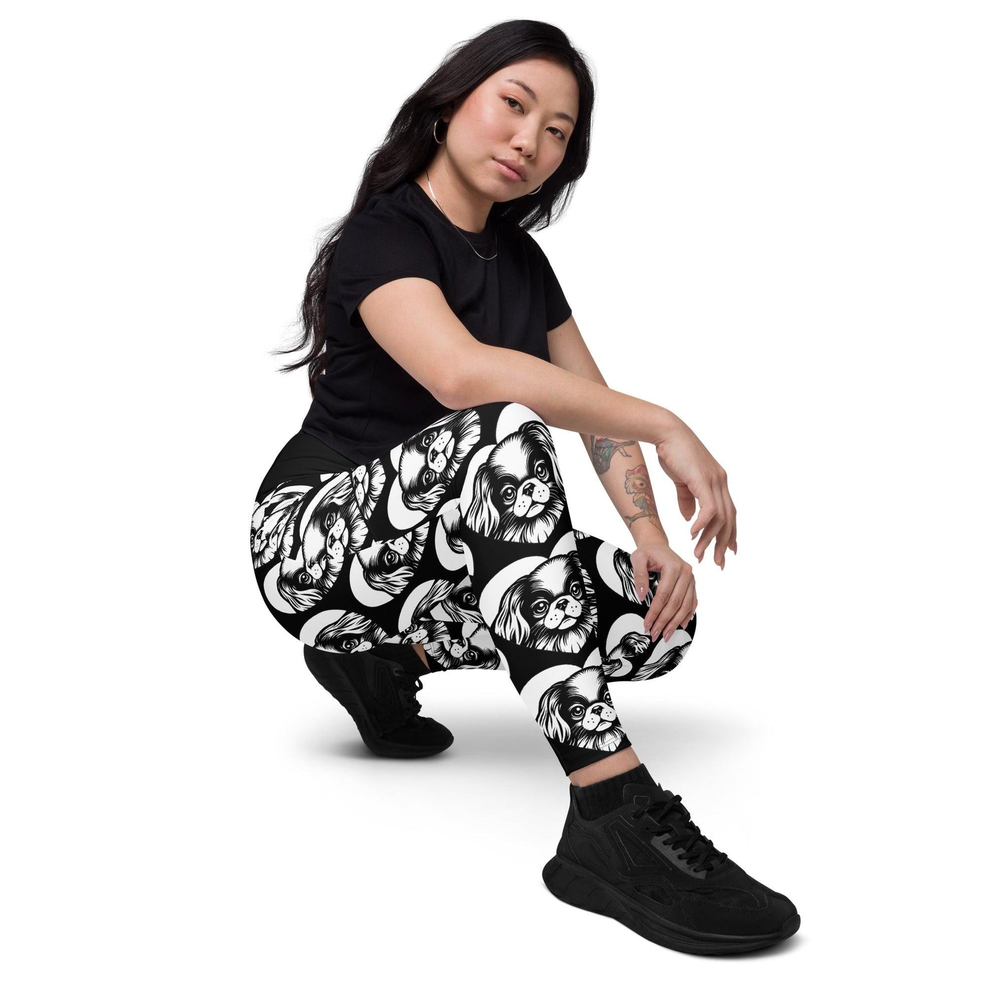 Dog breed leggings with pockets - JAPANESE CHIN - HERTTAHOUND 6XL