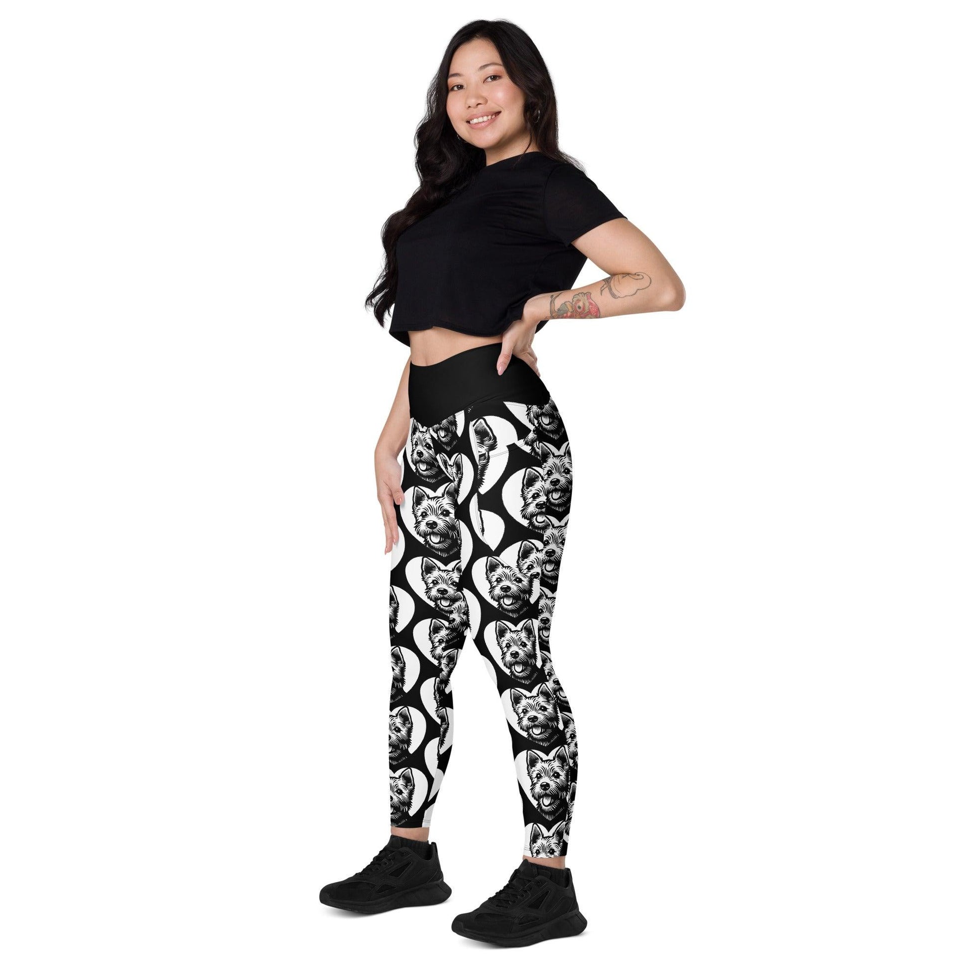 Dog breed leggings with pockets - NORFOLK TERRIER - HERTTAHOUND