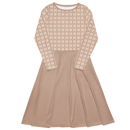 Midi Dress - ELLIE BLOOM tender beige