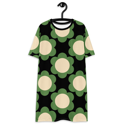 T-Shirt Dress - ELLIE green black