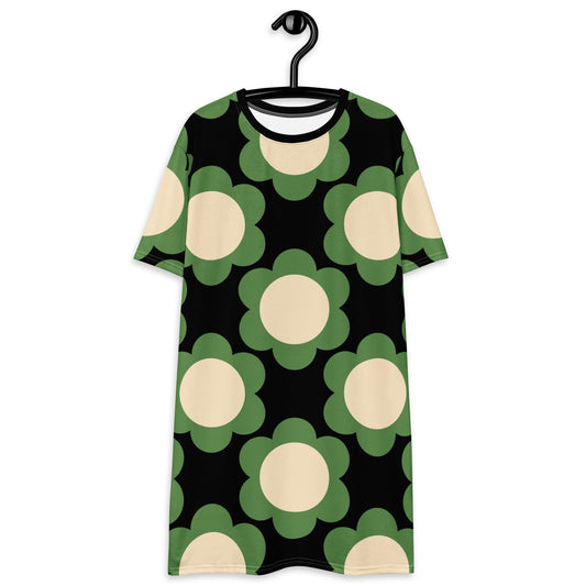 T-Shirt Dress - ELLIE green black