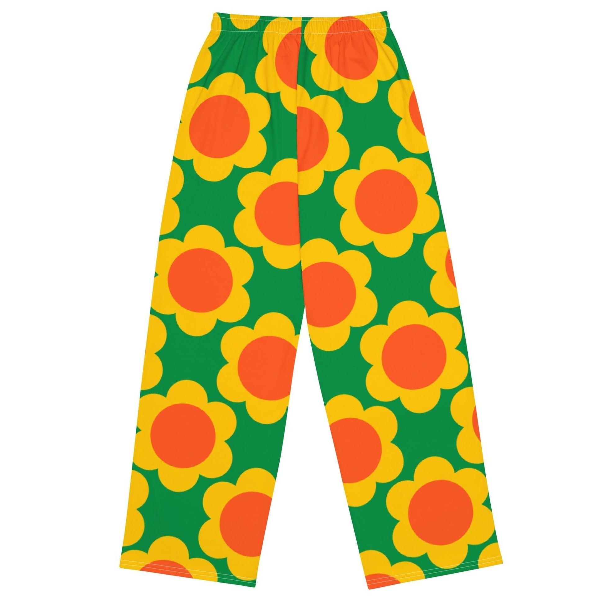 Pants - ELLIE green - Classic floral print