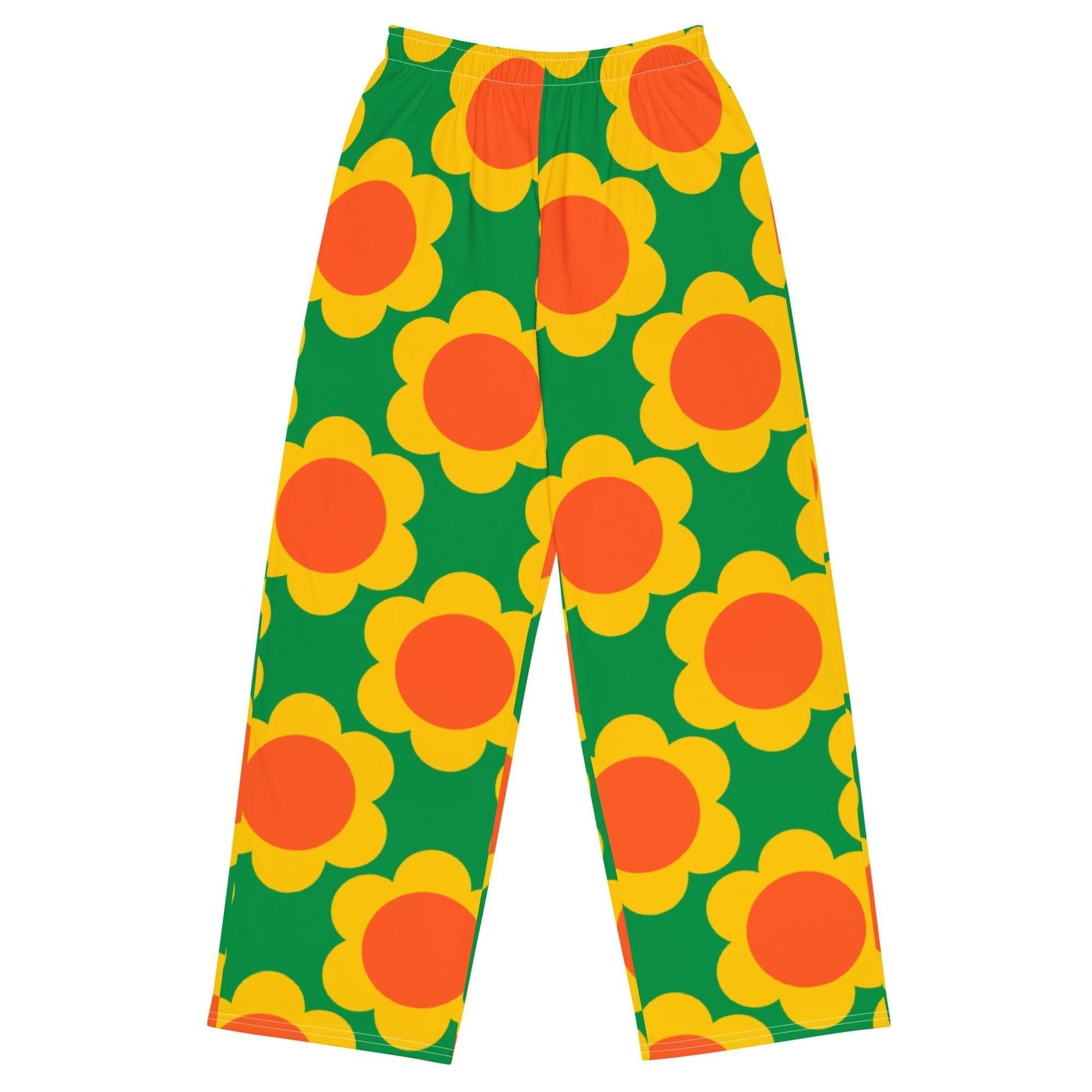 Pants - ELLIE green - Classic floral print 6XL