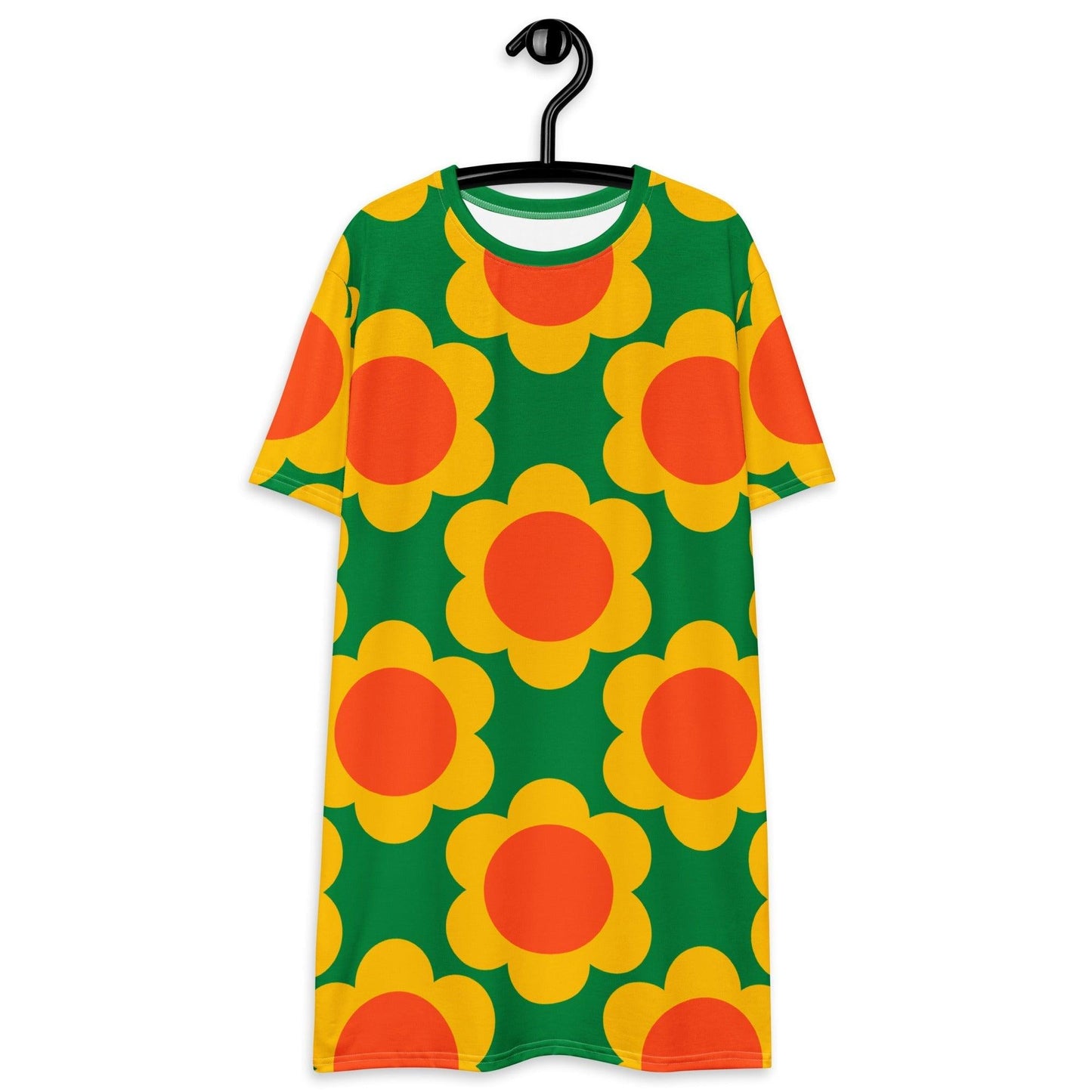 T-shirt dress - ELLIE green - Classic floral print 6XL