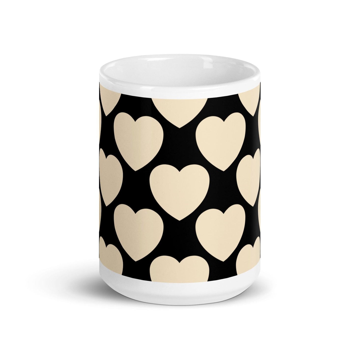 Mug - ELLIE LOVE black - Bold Heart Print
