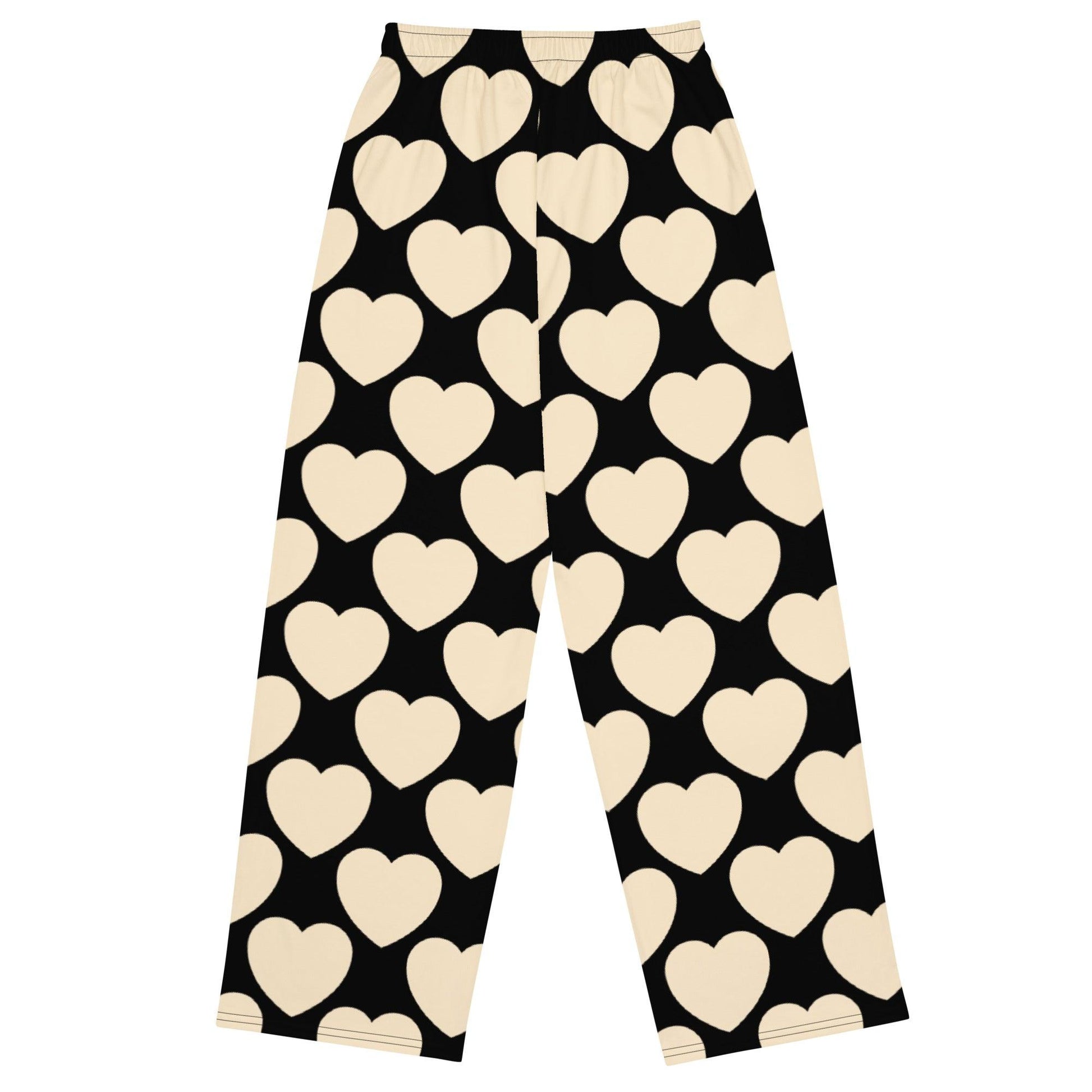 Pants - ELLIE LOVE black - Bold Heart Print
