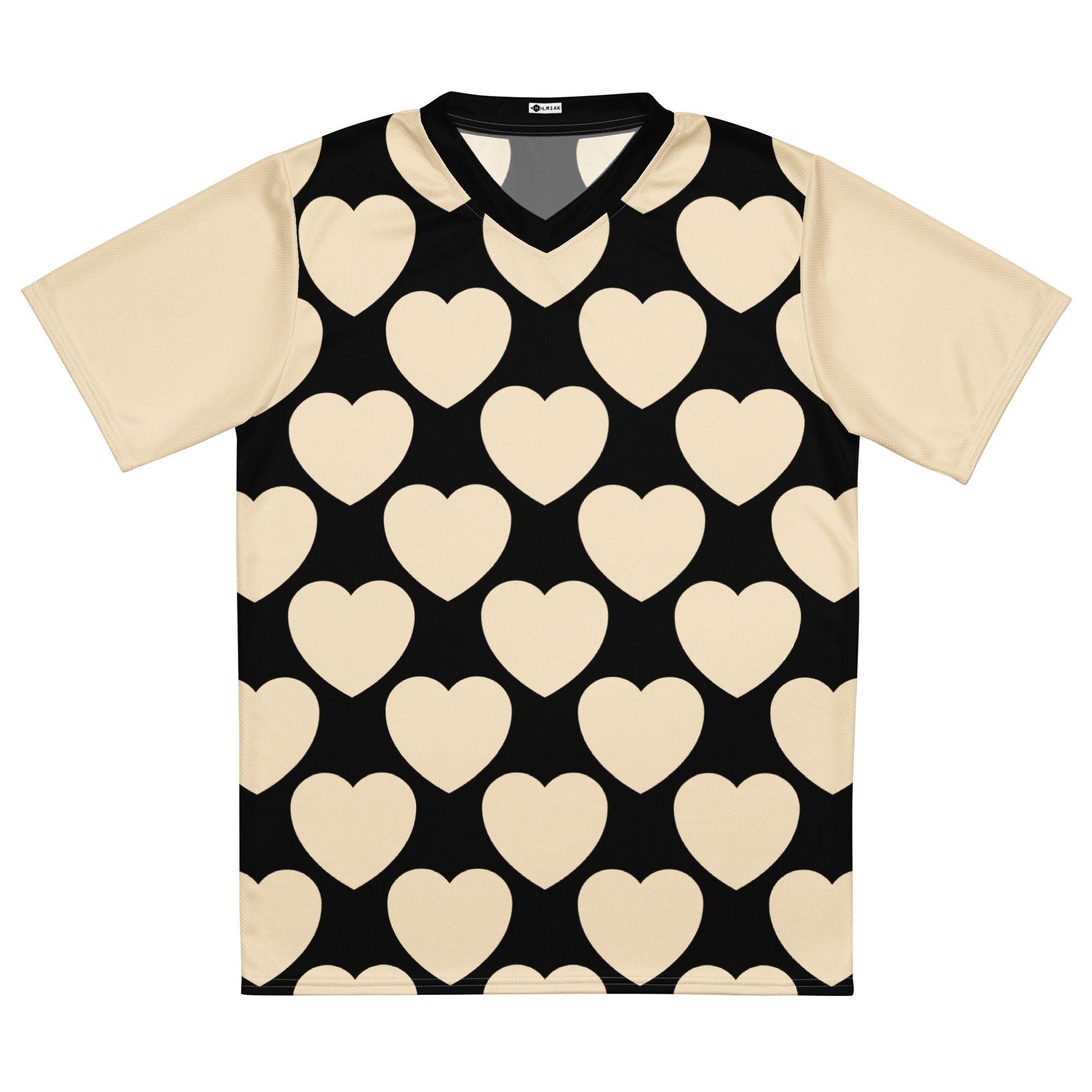 Sports Jersey - ELLIE LOVE black - Bold heart print 6XL