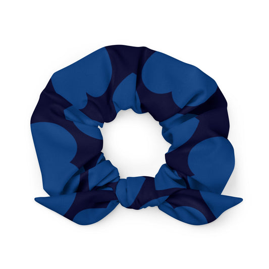 Scrunchie - ELLIE LOVE dark blue - Bold Heart Print