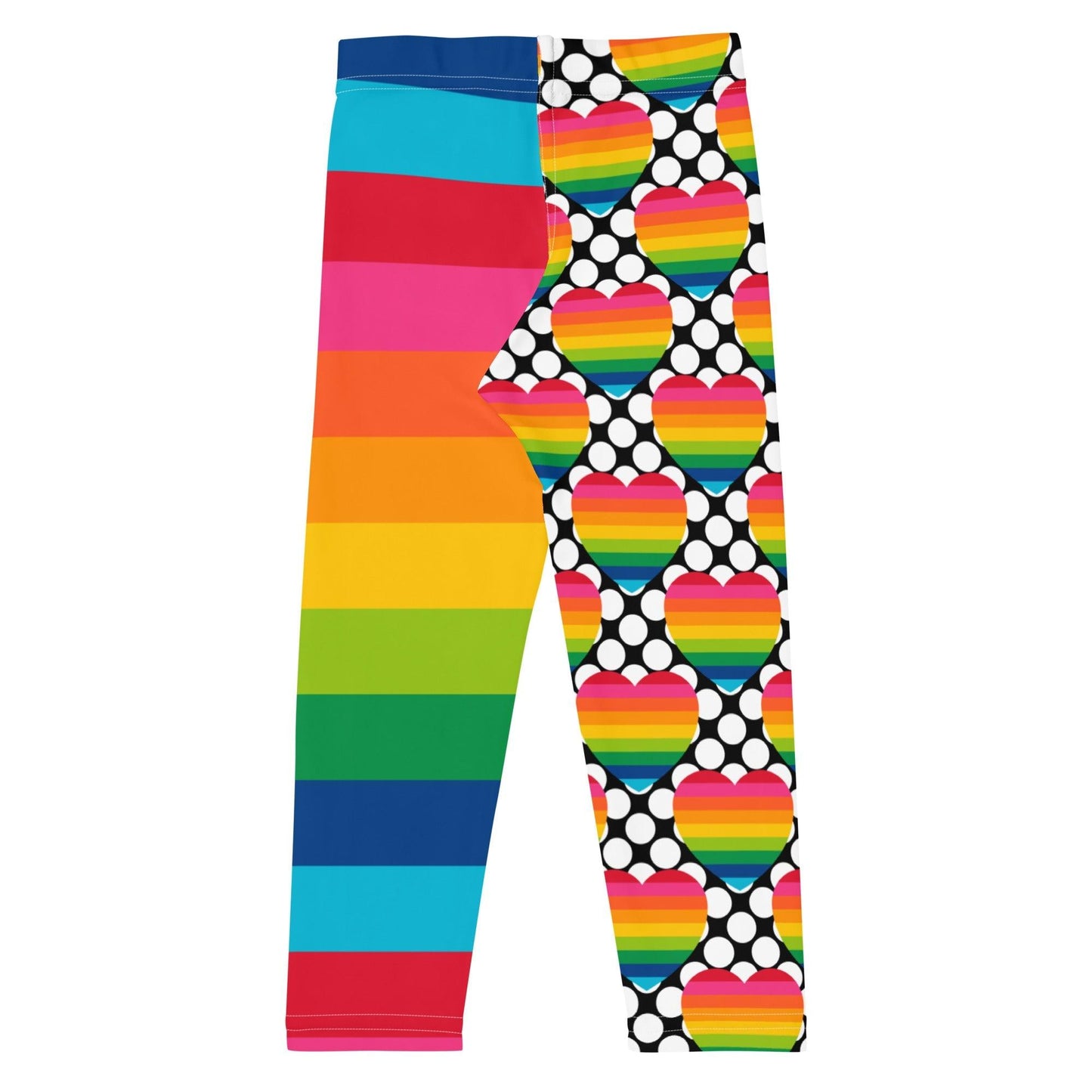 Kids' Leggings - ELLIE LOVE DOT rainbow - Bold Heart Print