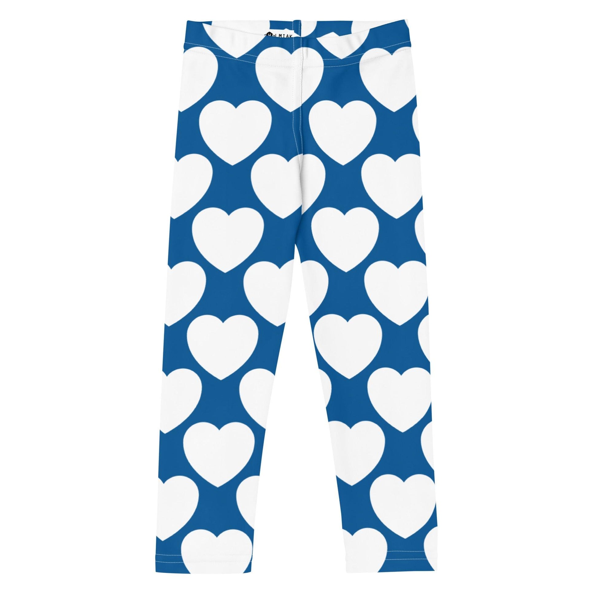 Kids' Leggings -2- ELLIE LOVE fin - Bold Heart Print