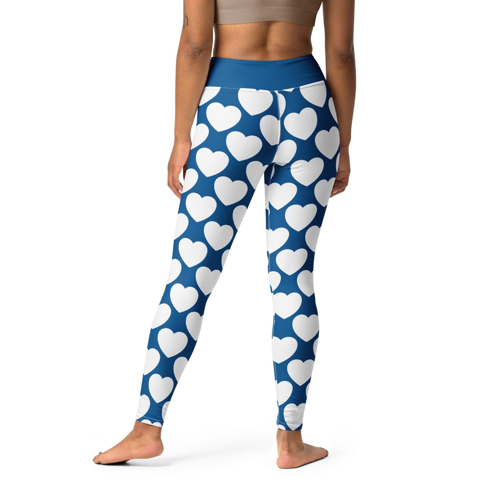 Yoga Leggings -2- ELLIE LOVE fin - Bold Heart Print