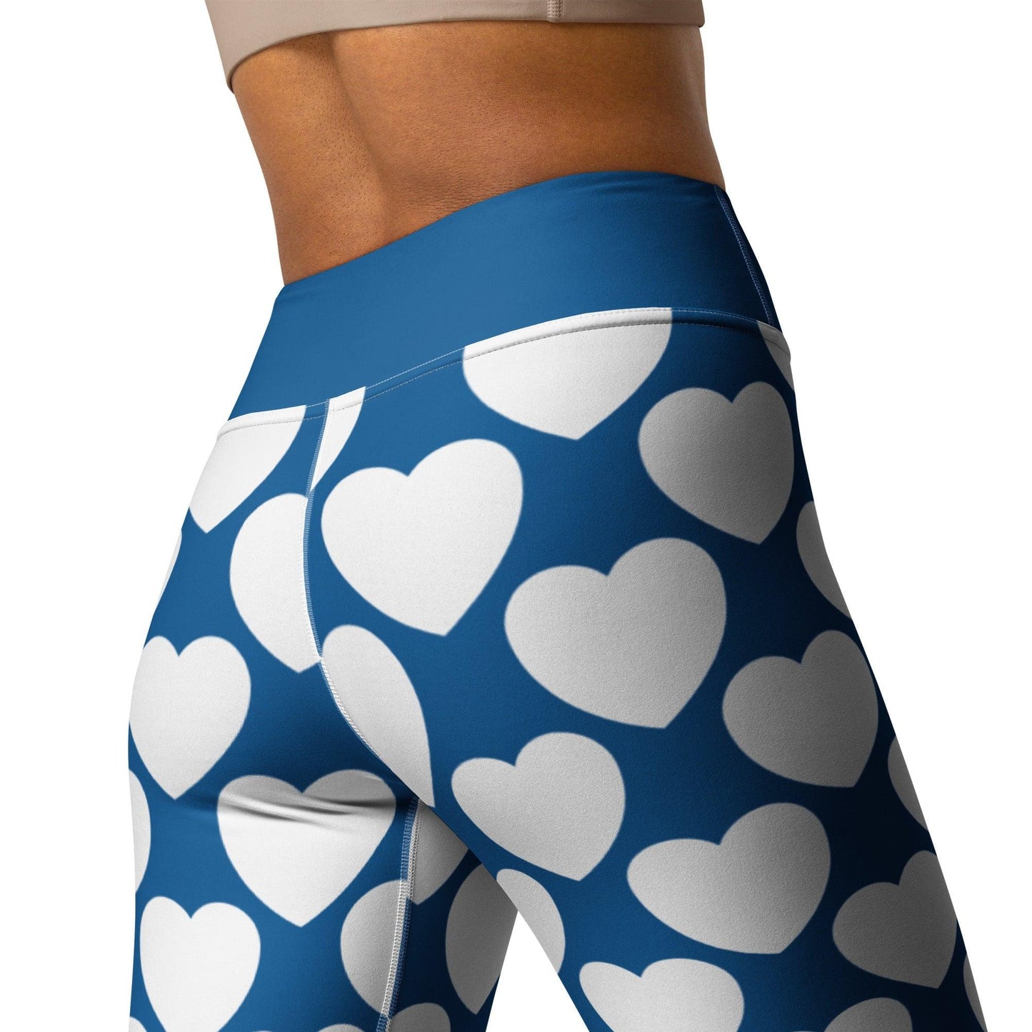 Yoga Leggings -2- ELLIE LOVE fin - Bold Heart Print