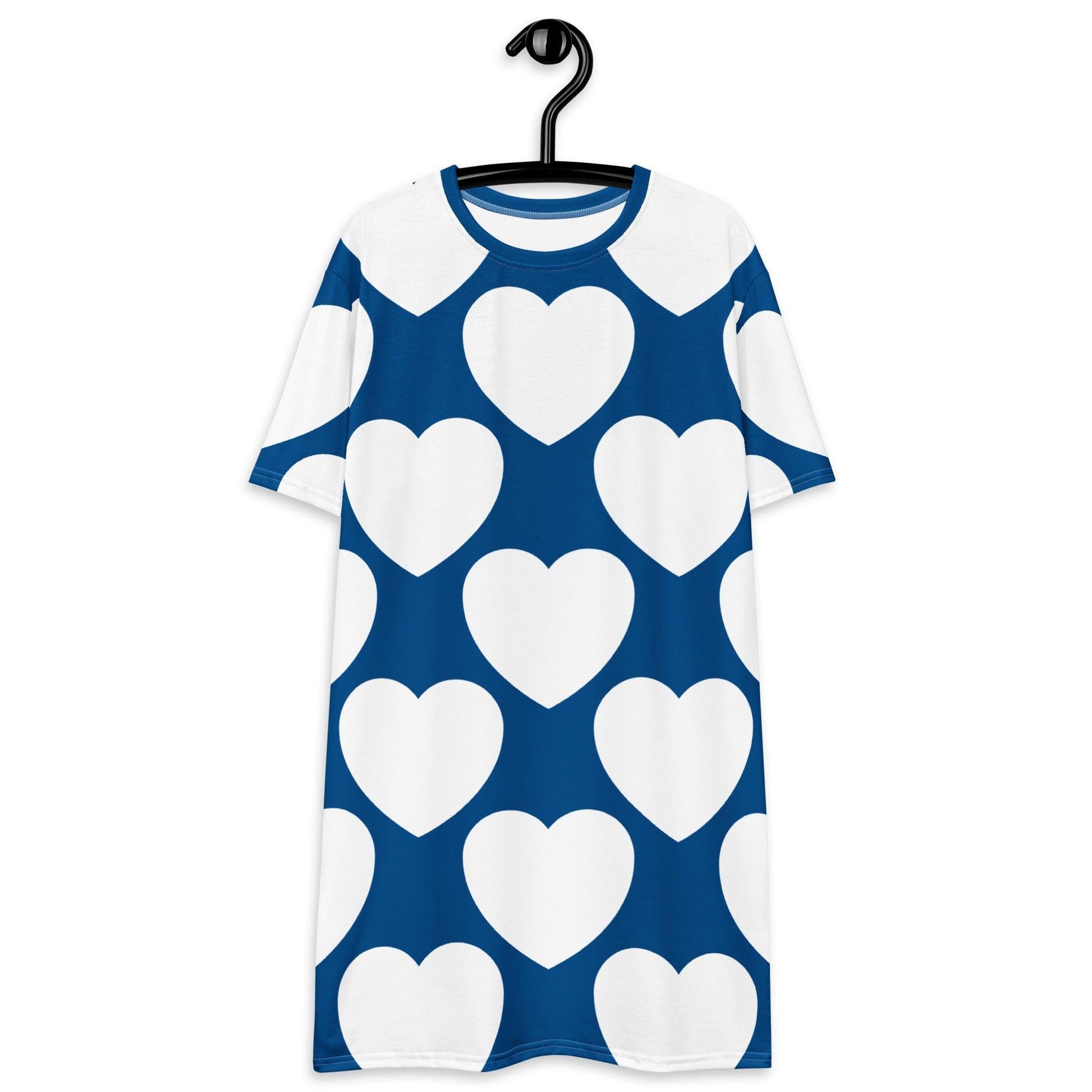 T-Shirt Dress - ELLIE LOVE fin - Bold Heart Print