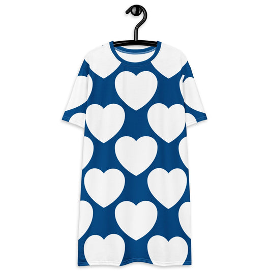 T-Shirt Dress - ELLIE LOVE fin - Bold Heart Print