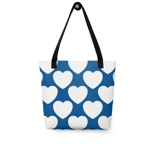 Tote Bag - ELLIE LOVE fin - Bold Heart Print