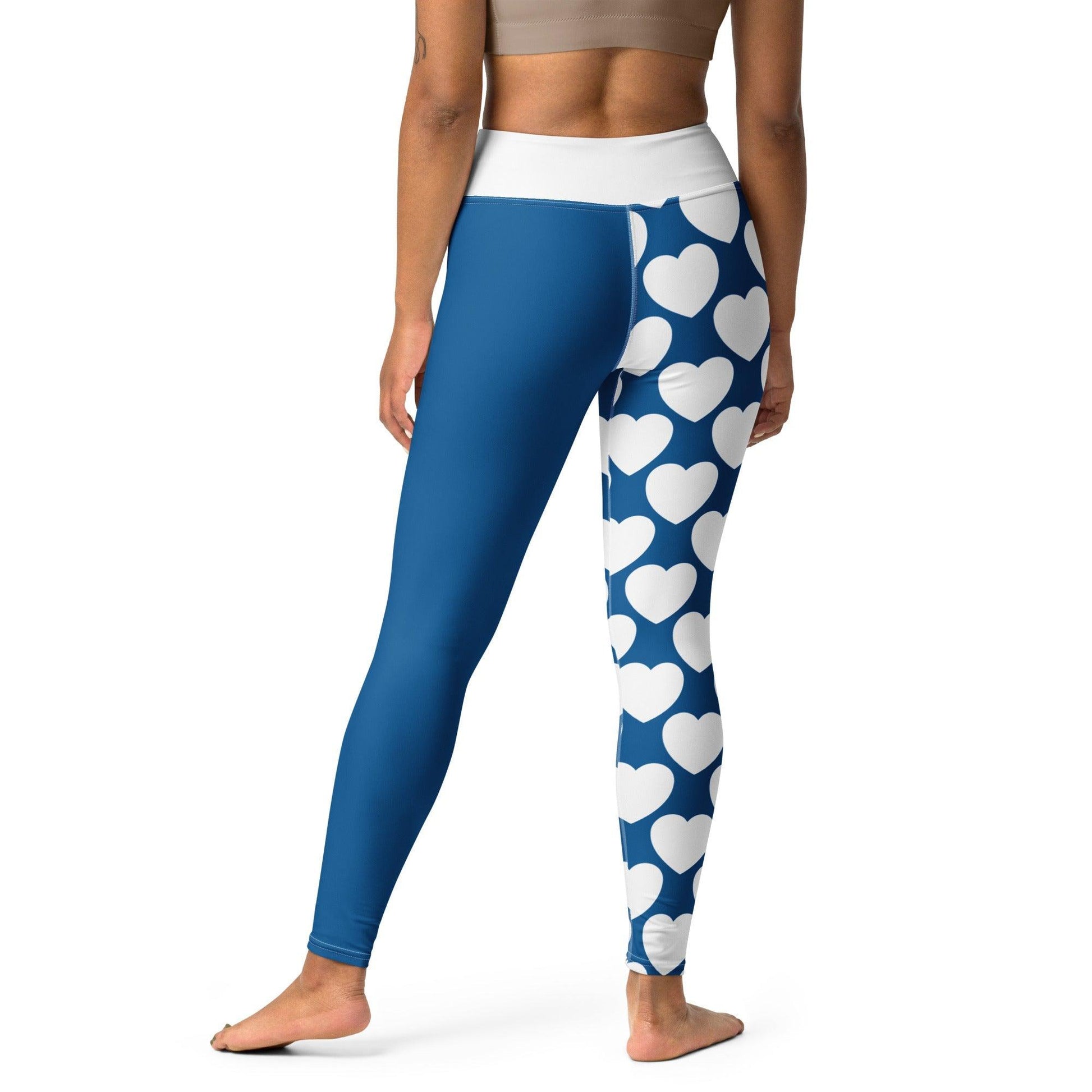 Yoga Leggings - ELLIE LOVE fin - Bold Heart Print