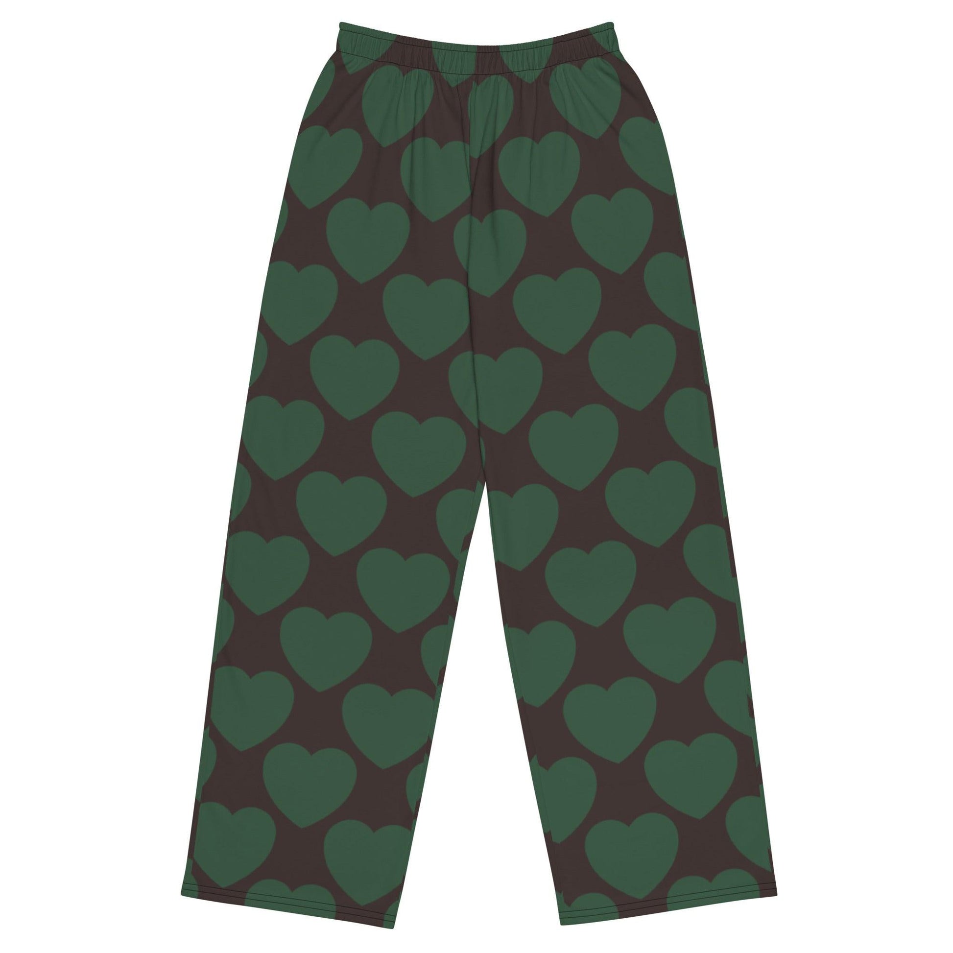 Pants - ELLIE LOVE forest - Bold Heart Print