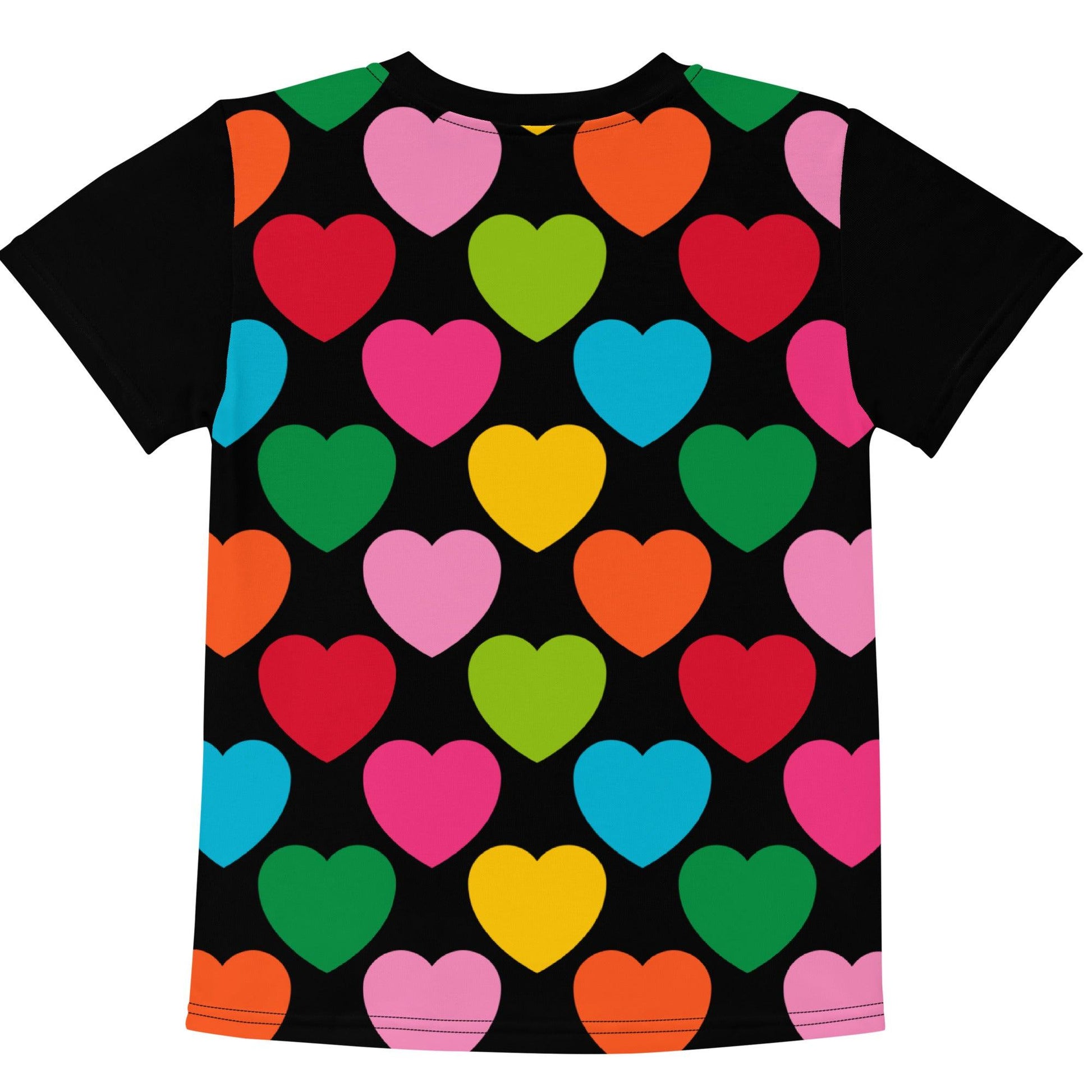 Kids' T-Shirt - ELLIE LOVE mix black - Bold Heart Print