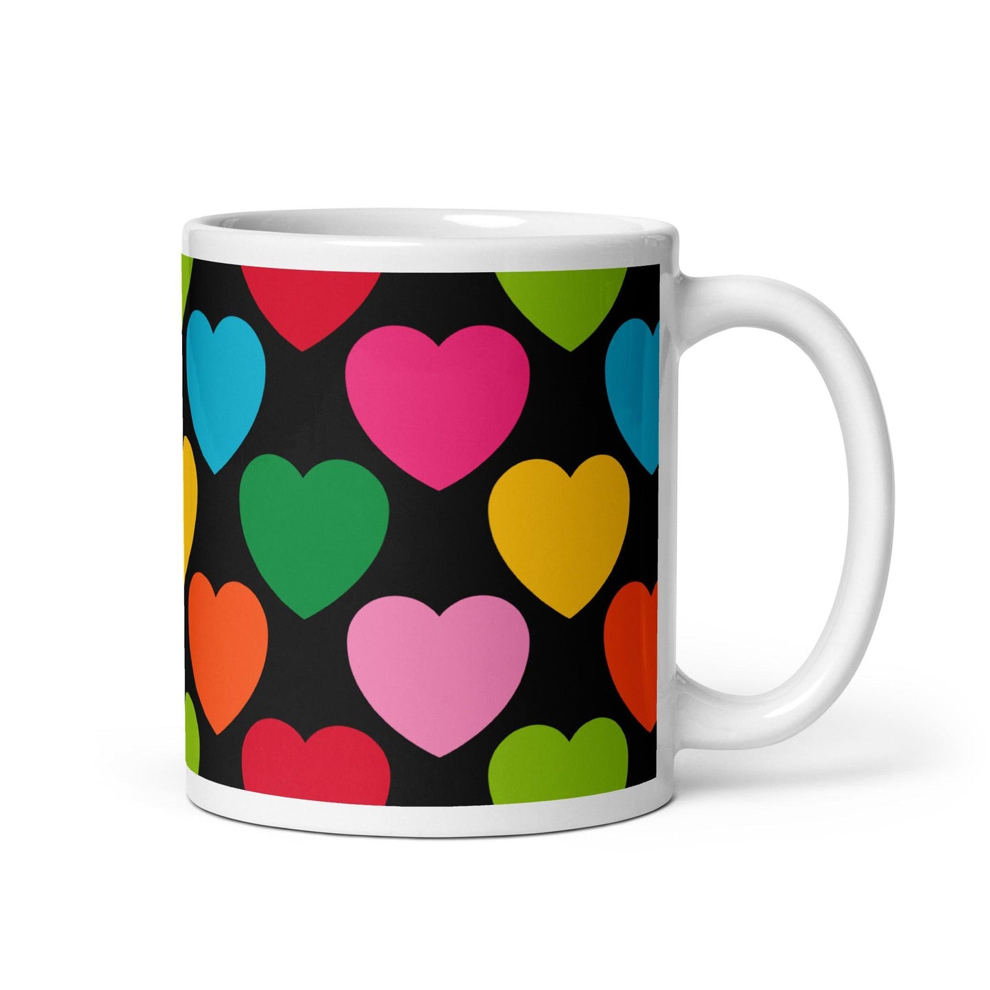 Mug - ELLIE LOVE mix black - Bold Heart Print