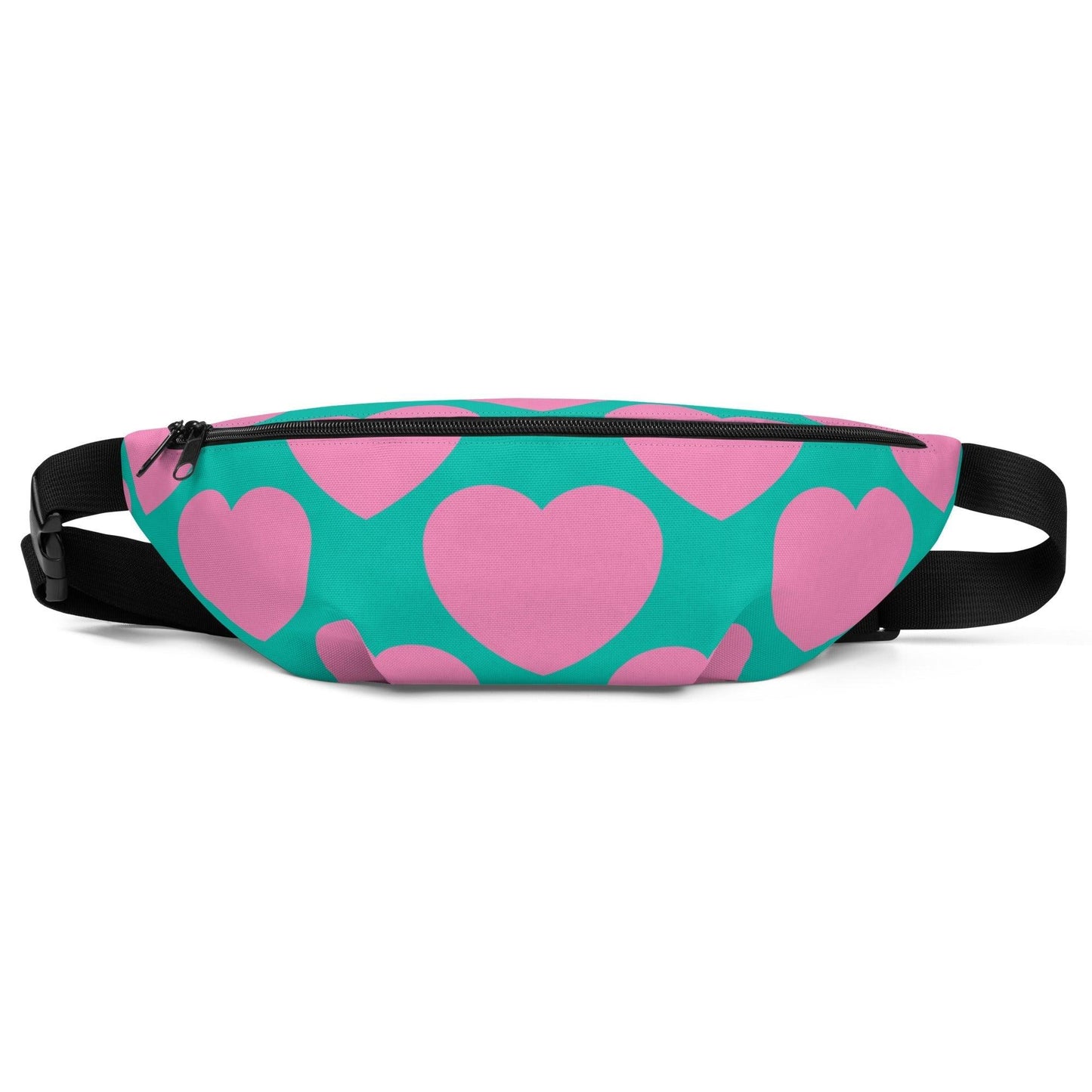 Fanny Pack - ELLIE LOVE pink mint - Bold Heart Print