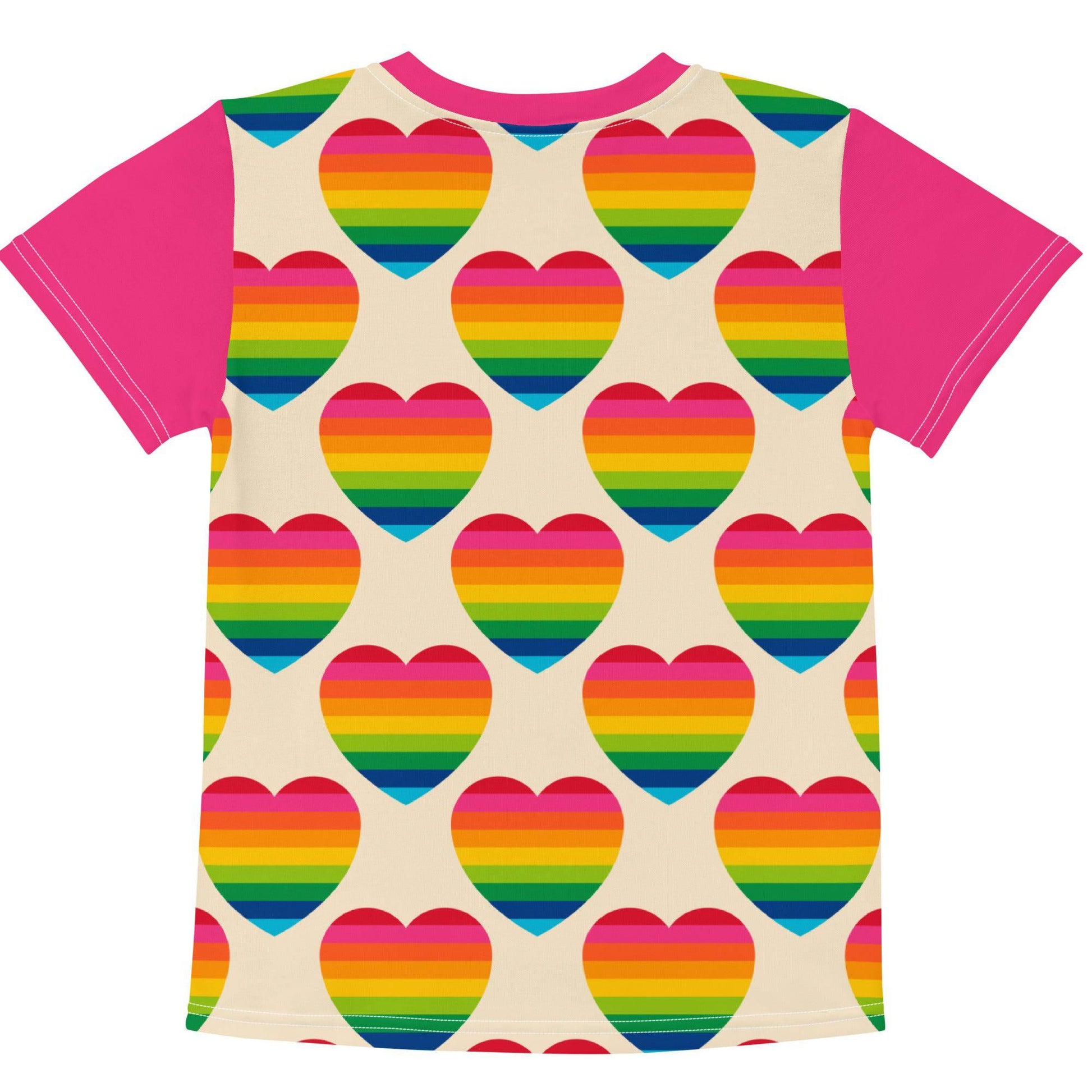 Kids' T-Shirt - ELLIE LOVE rainbow - Bold Heart Print