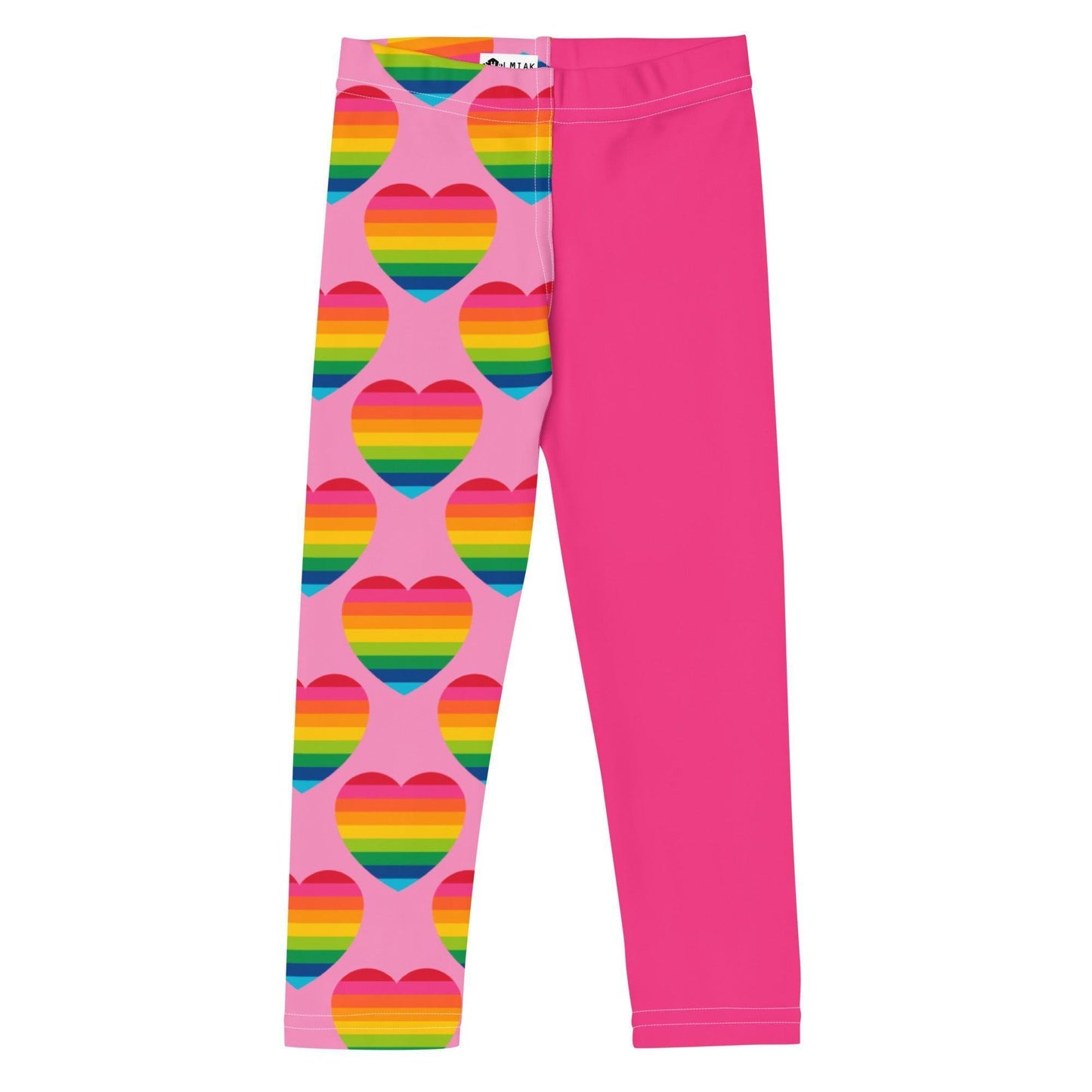 Kids' Leggings - ELLIE LOVE rainbow pink - Bold Heart Print