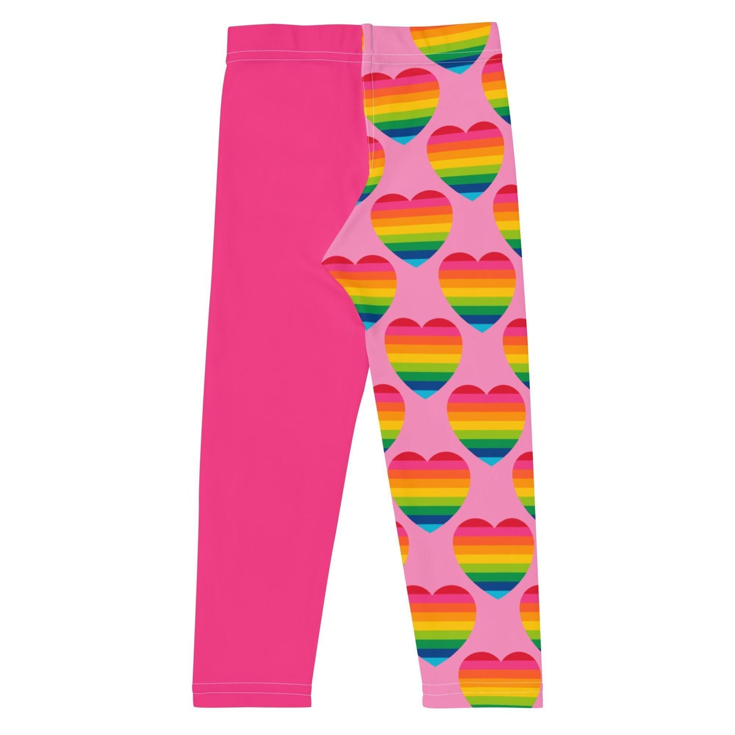 Kids' Leggings - ELLIE LOVE rainbow pink - Bold Heart Print