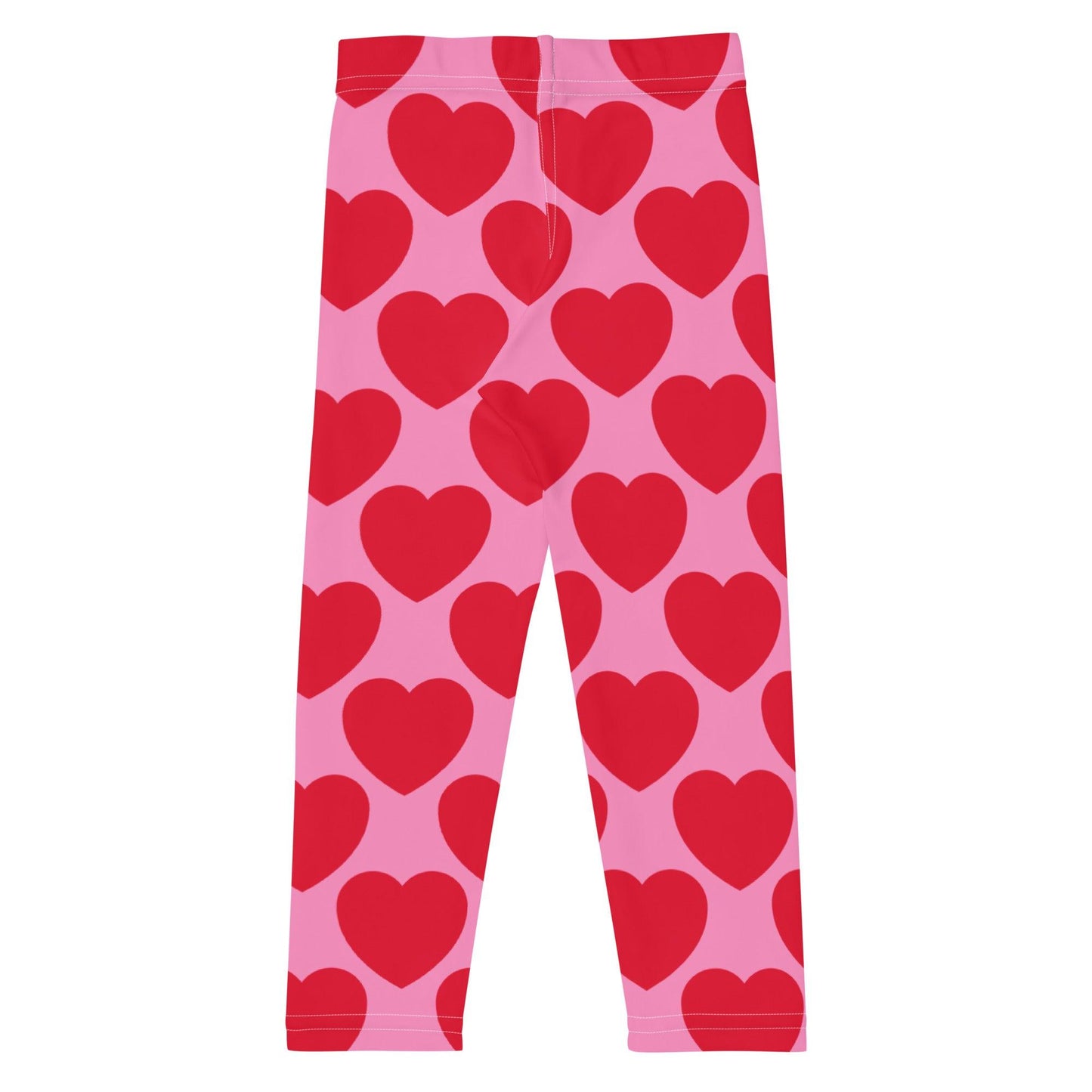 Kids' Leggings -2- ELLIE LOVE red - Bold Heart Print