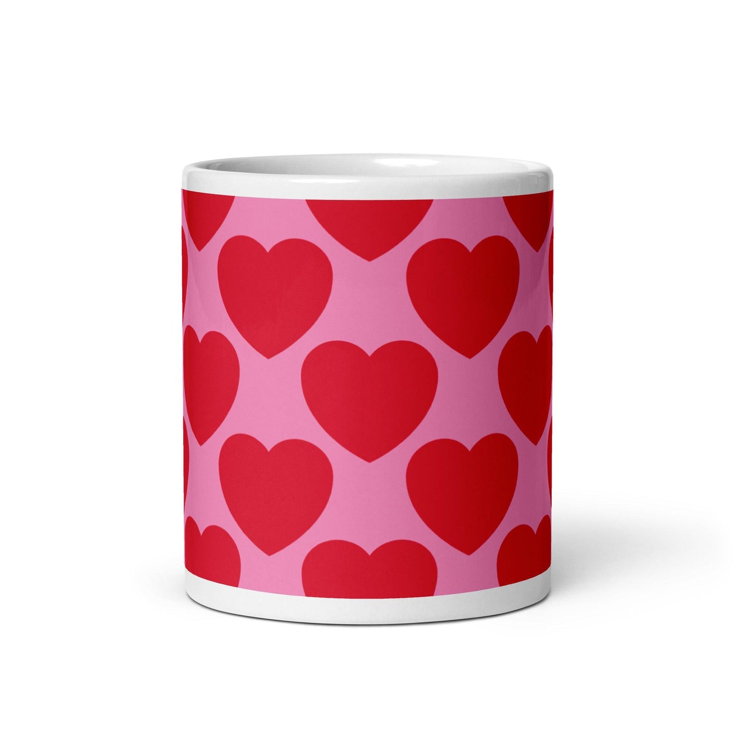 Mug - ELLIE LOVE red - Bold Heart Print