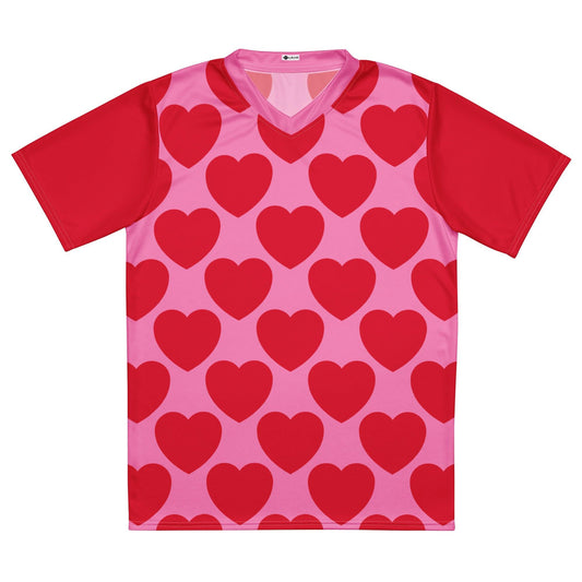 Sports Jersey - ELLIE LOVE red - Bold heart print 6XL