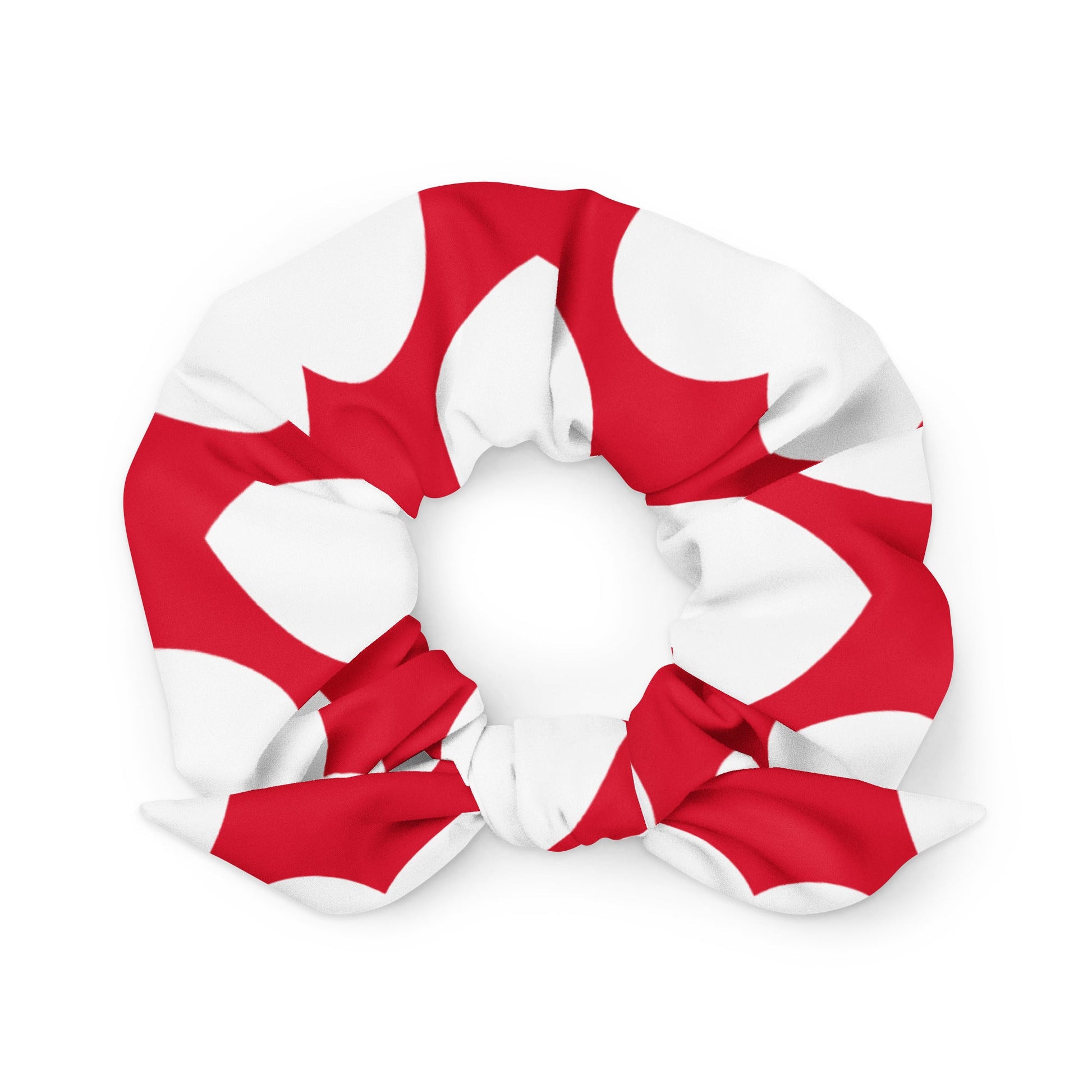 Scrunchie - ELLIE LOVE red white - Bold heart print Default Title