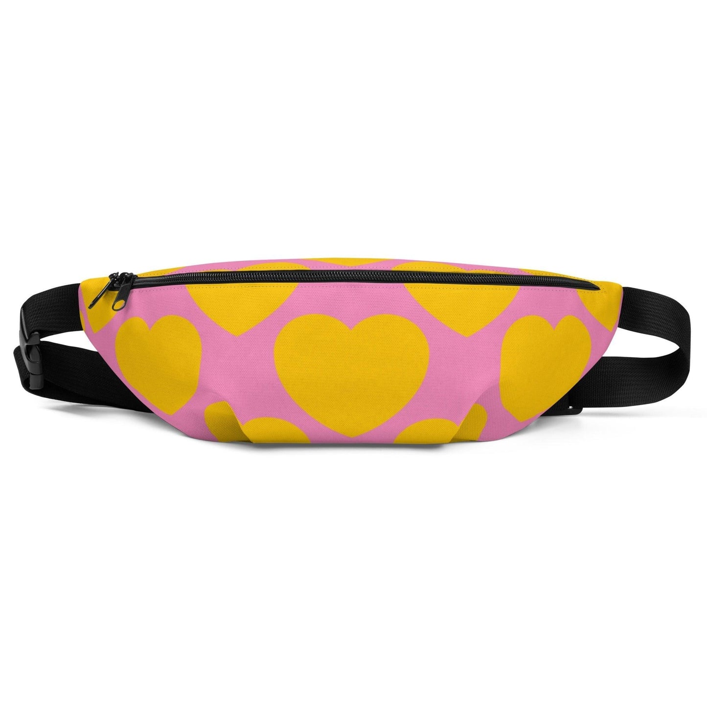 Fanny Pack - ELLIE LOVE yellow pink - Bold Heart Print