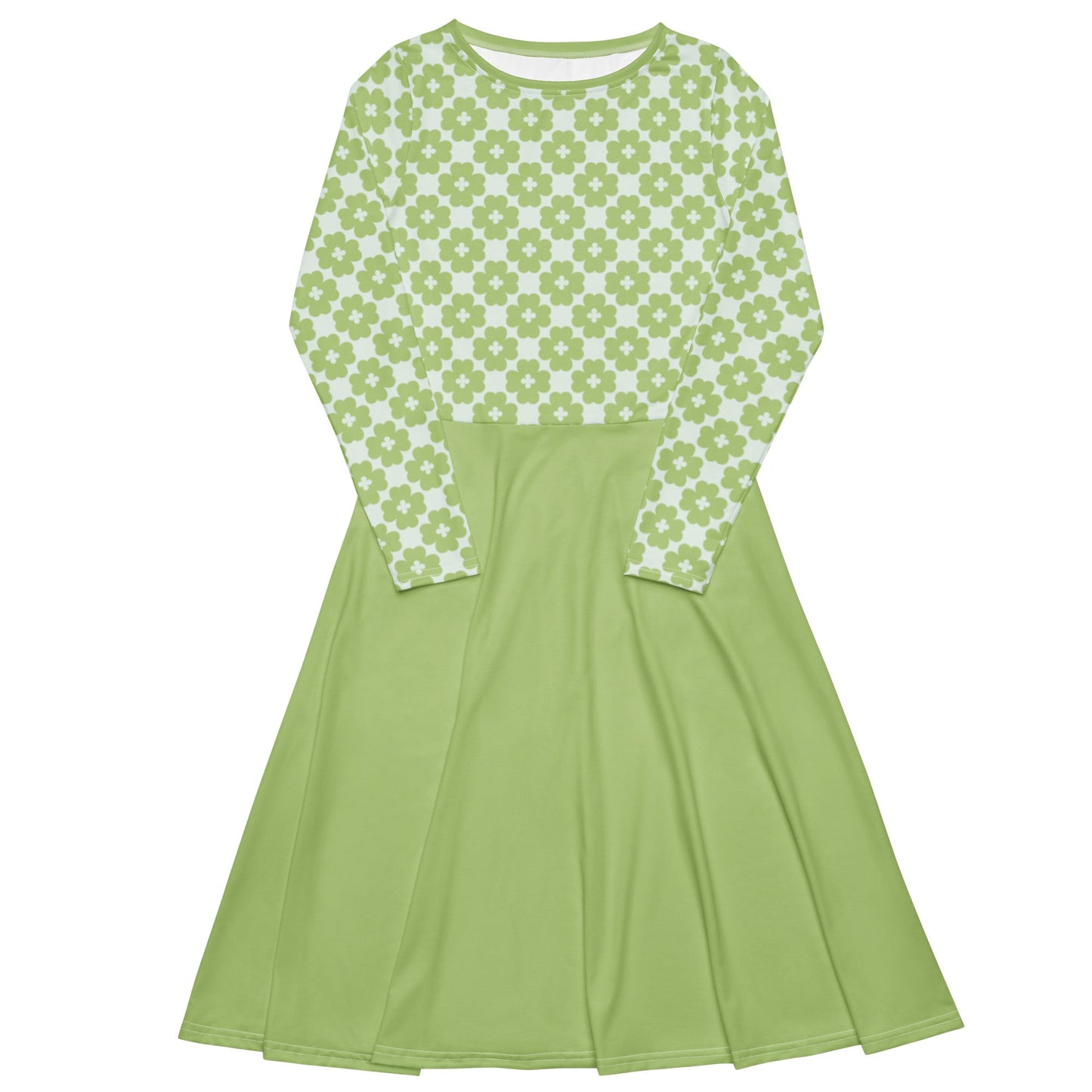 Midi Dress - ELLIE LUCK tender green