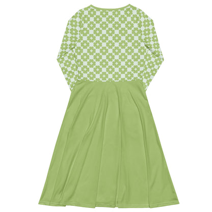 Midi Dress - ELLIE LUCK tender green