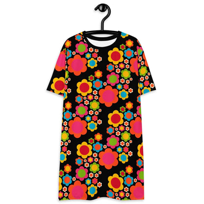 T-shirt dress - ELLIE MIX - Colorful flower mix print