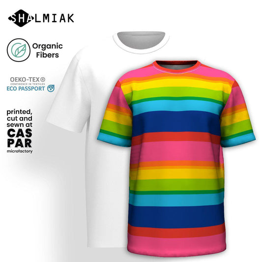 Organic Cotton T-Shirt - ELLIE rainbow