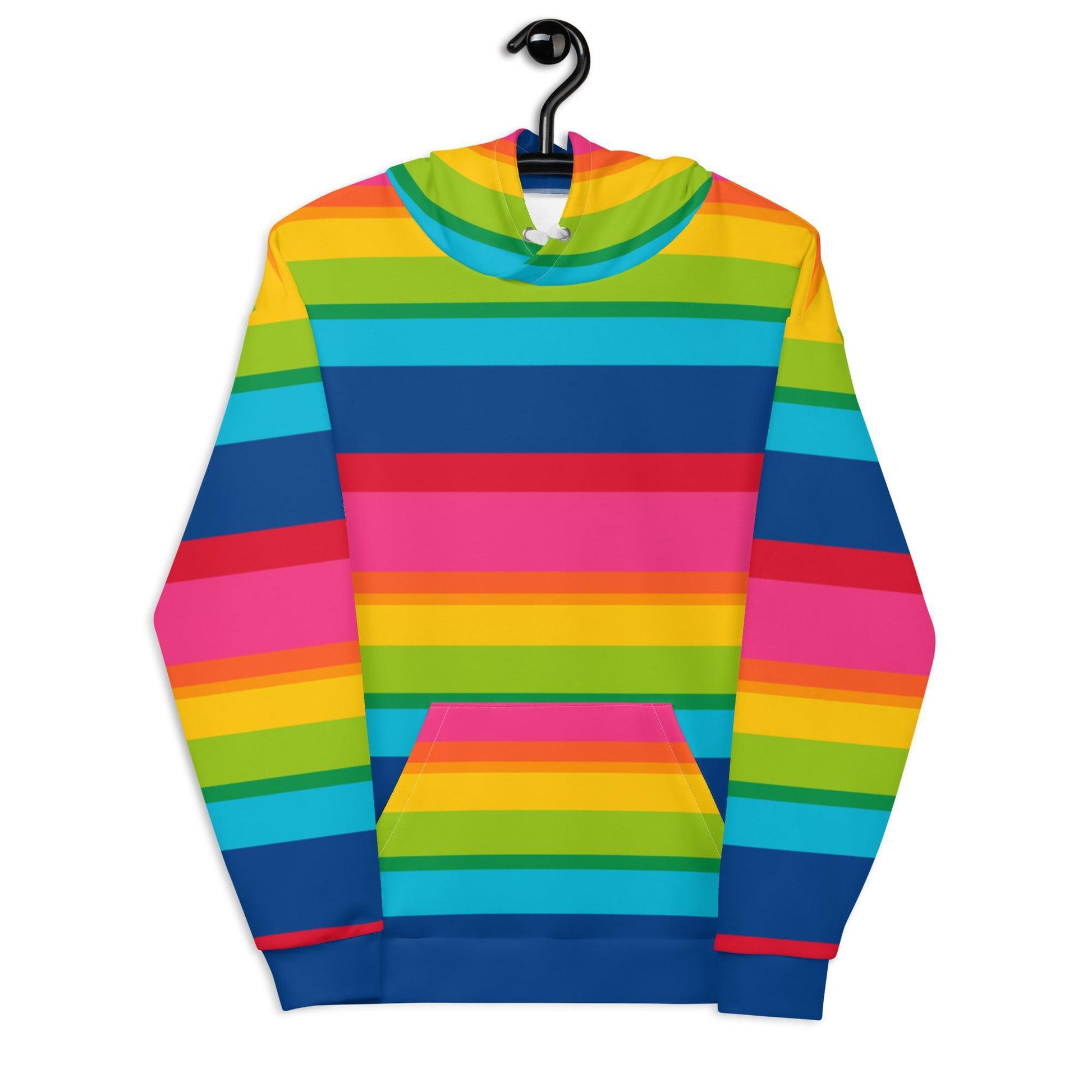 Hoodie - ELLIE rainbow stripe