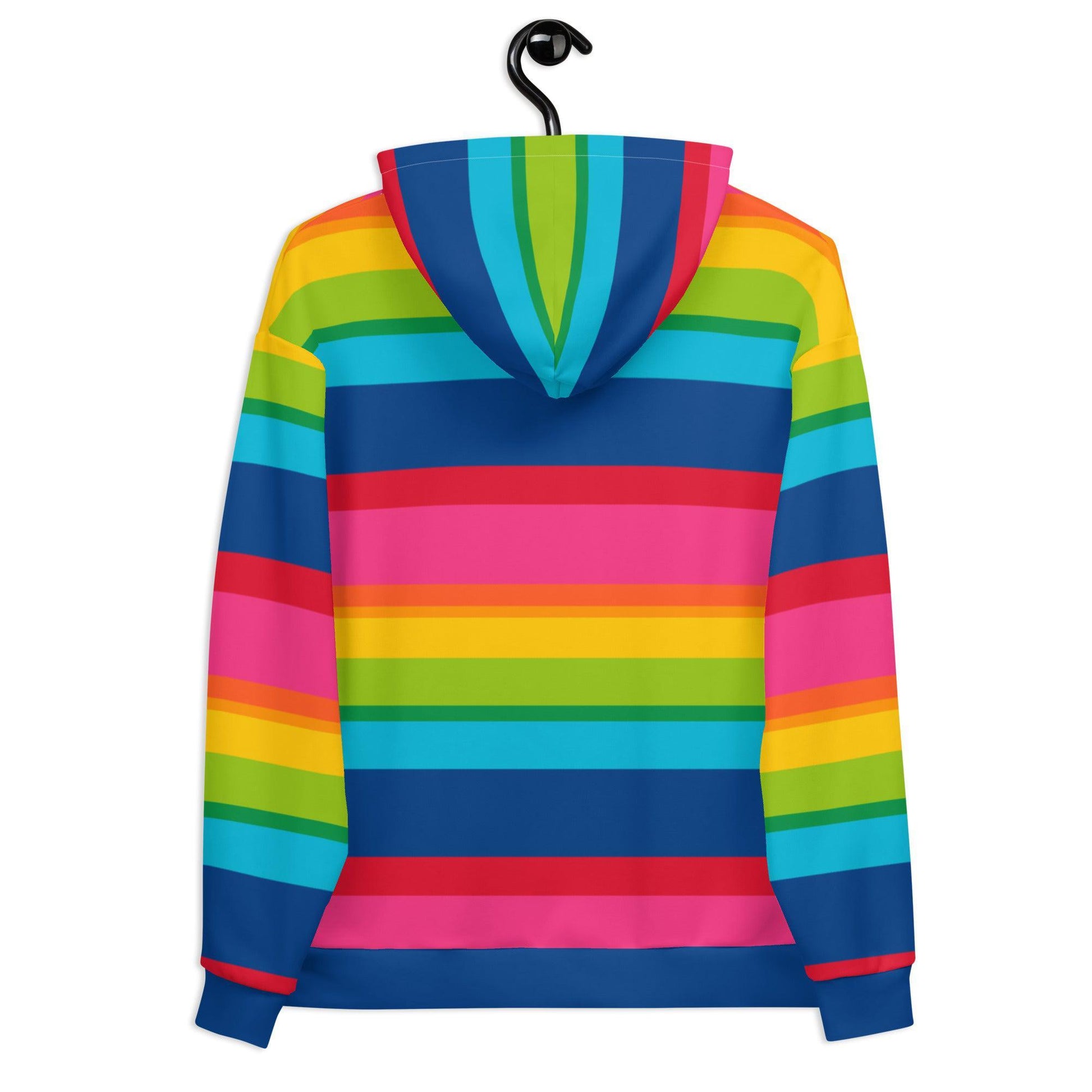Hoodie - ELLIE rainbow stripe